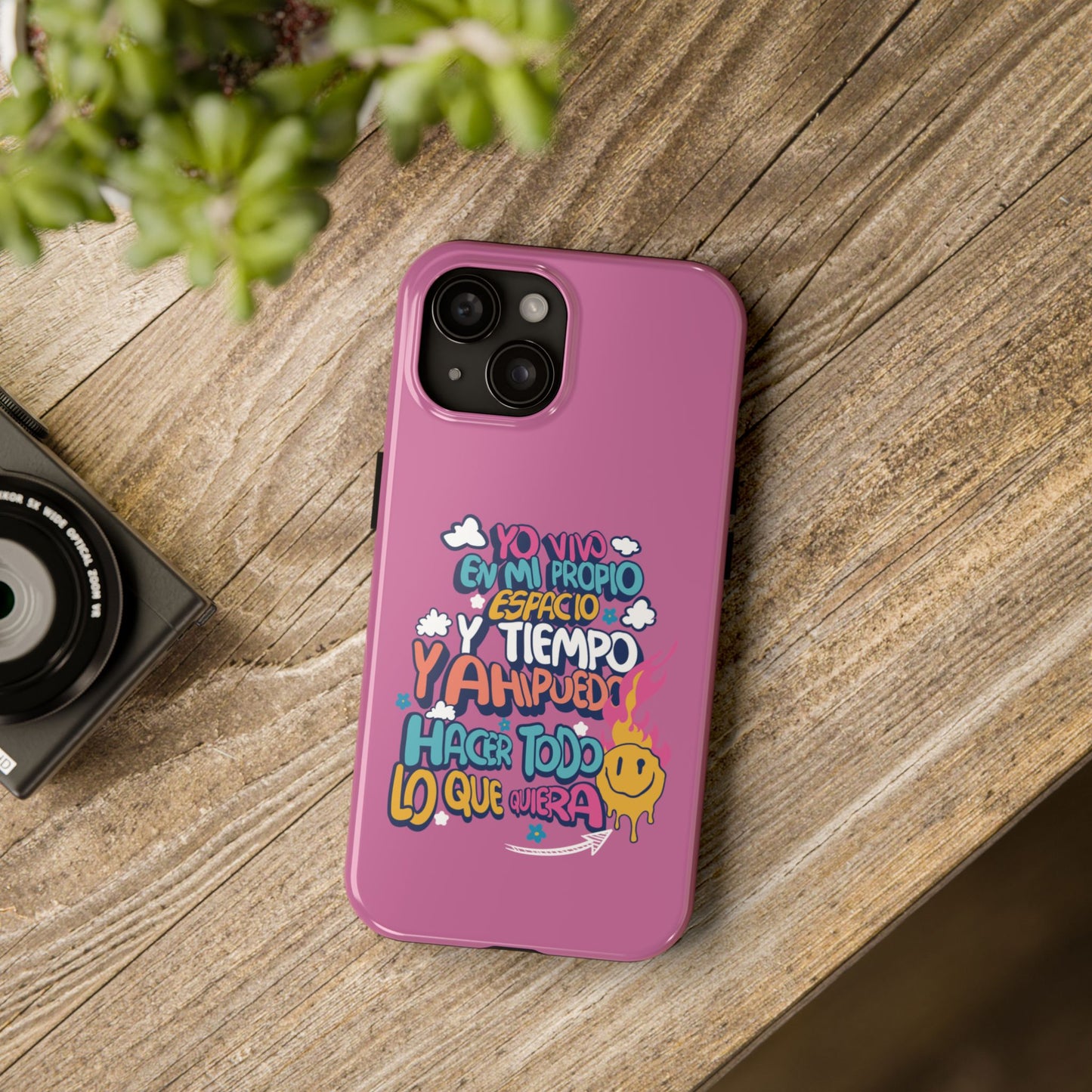 Funda para teléfono "Yo vivo en propio espacio y tiempo"