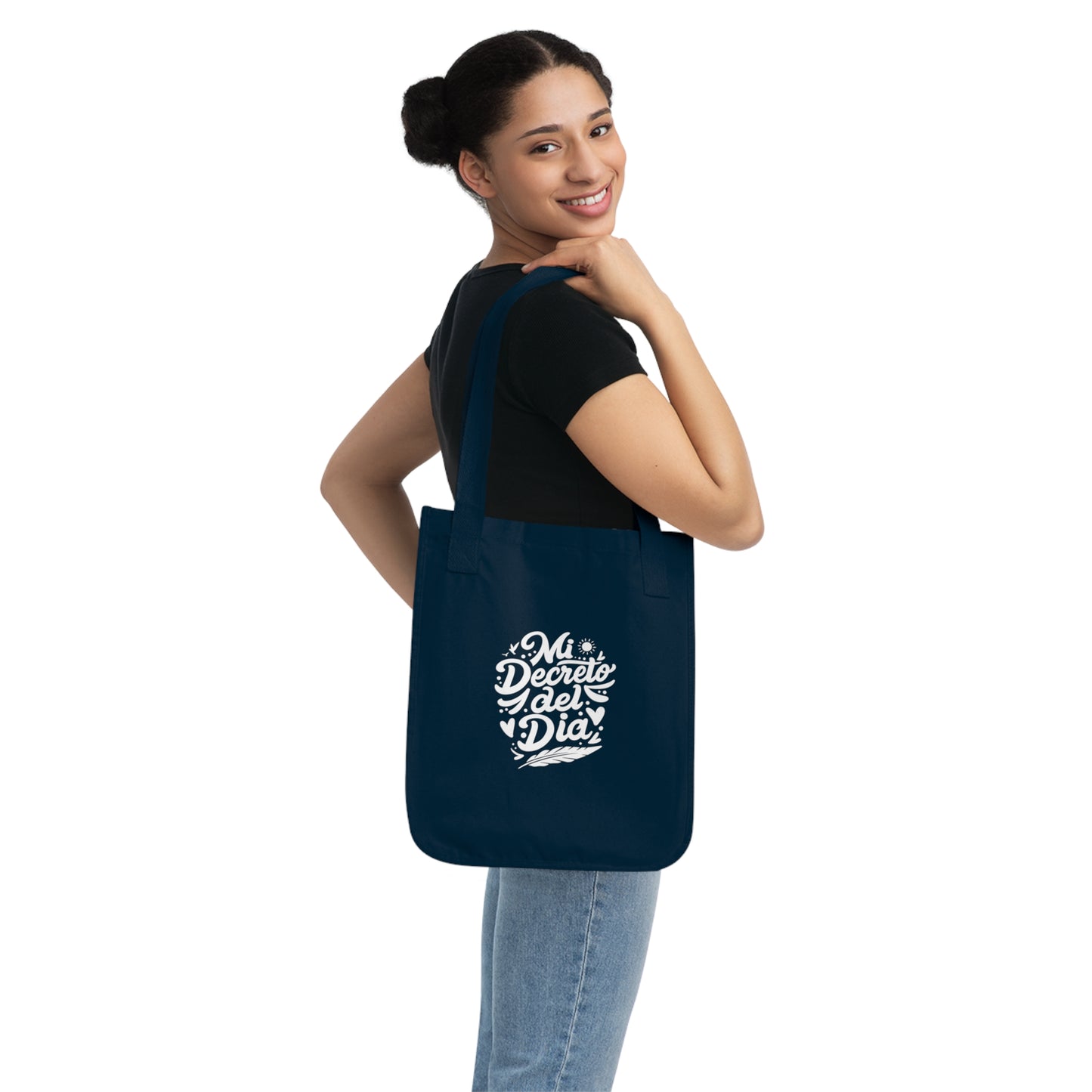 Organic Canvas Tote Bag "Mi decreto del día" - Celes Manifestación