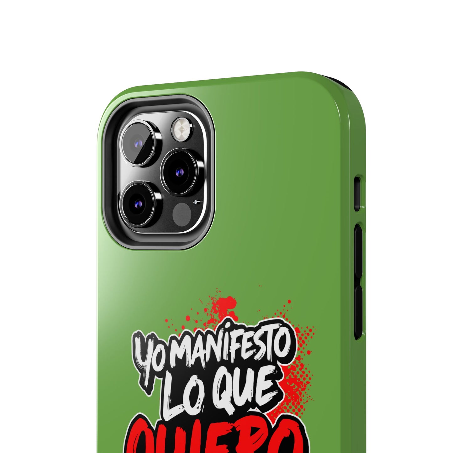 Funda para teléfono "Yo manifiesto lo que quiero" - Verde