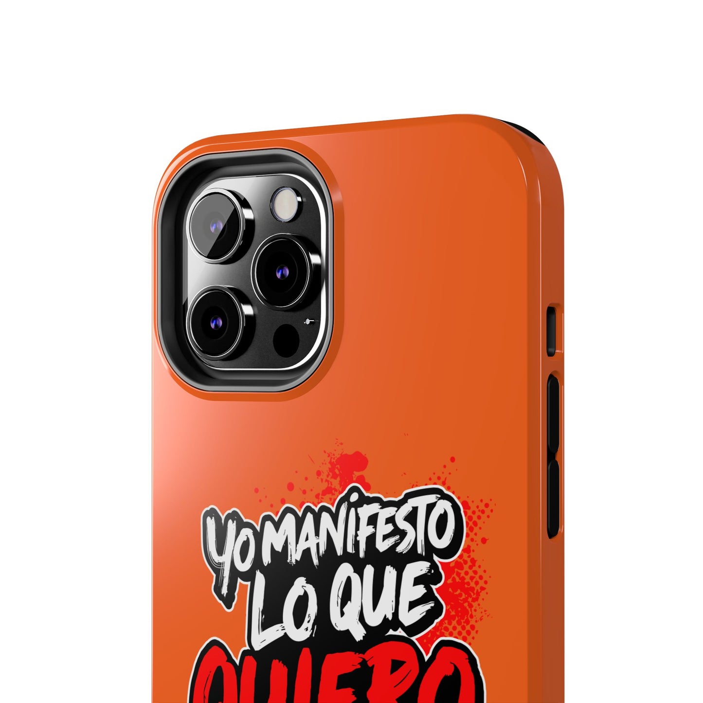 Funda para teléfono "Yo manifiesto lo que quiero" - Naranja
