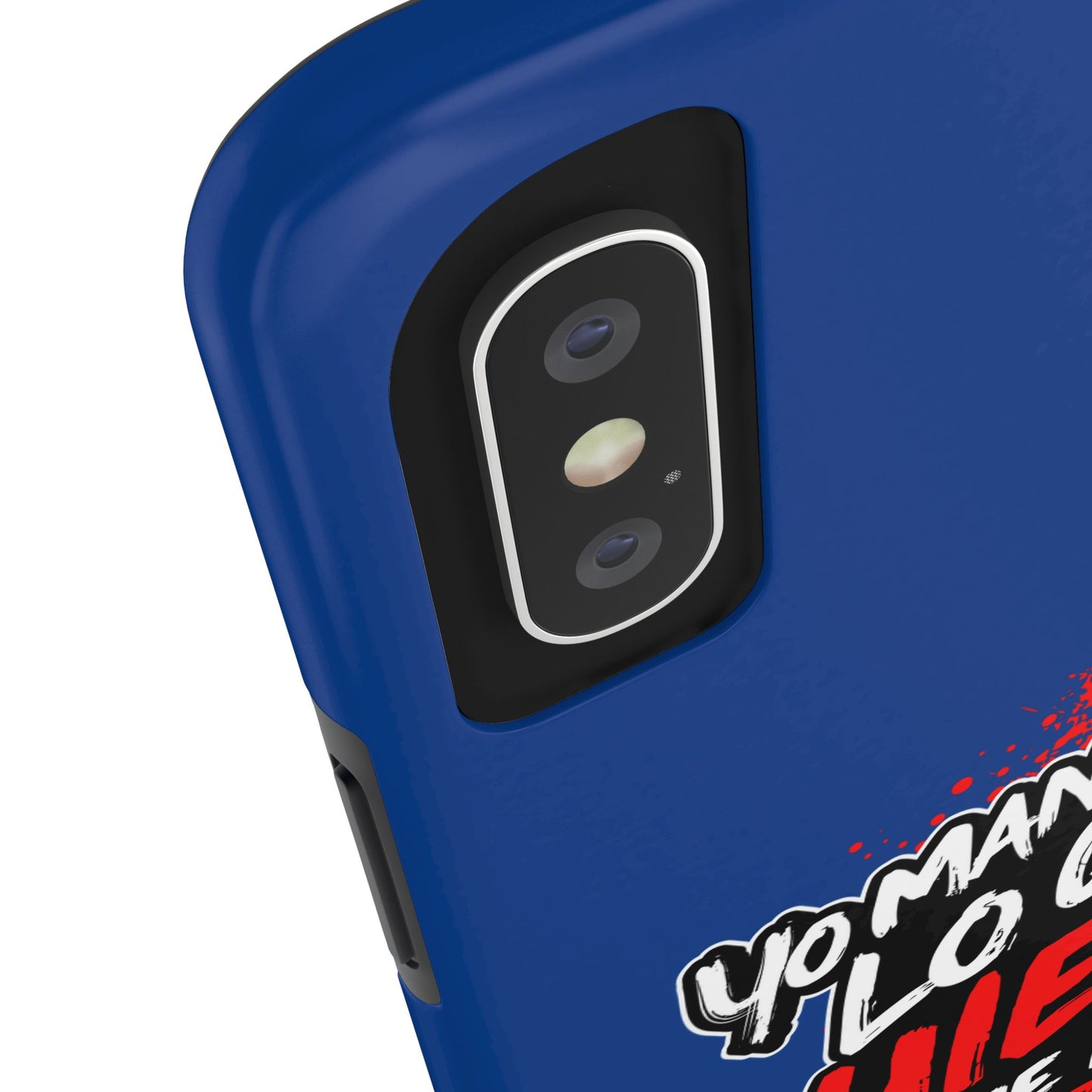 Funda para teléfono "Yo manifiesto lo que quiero" - Azul