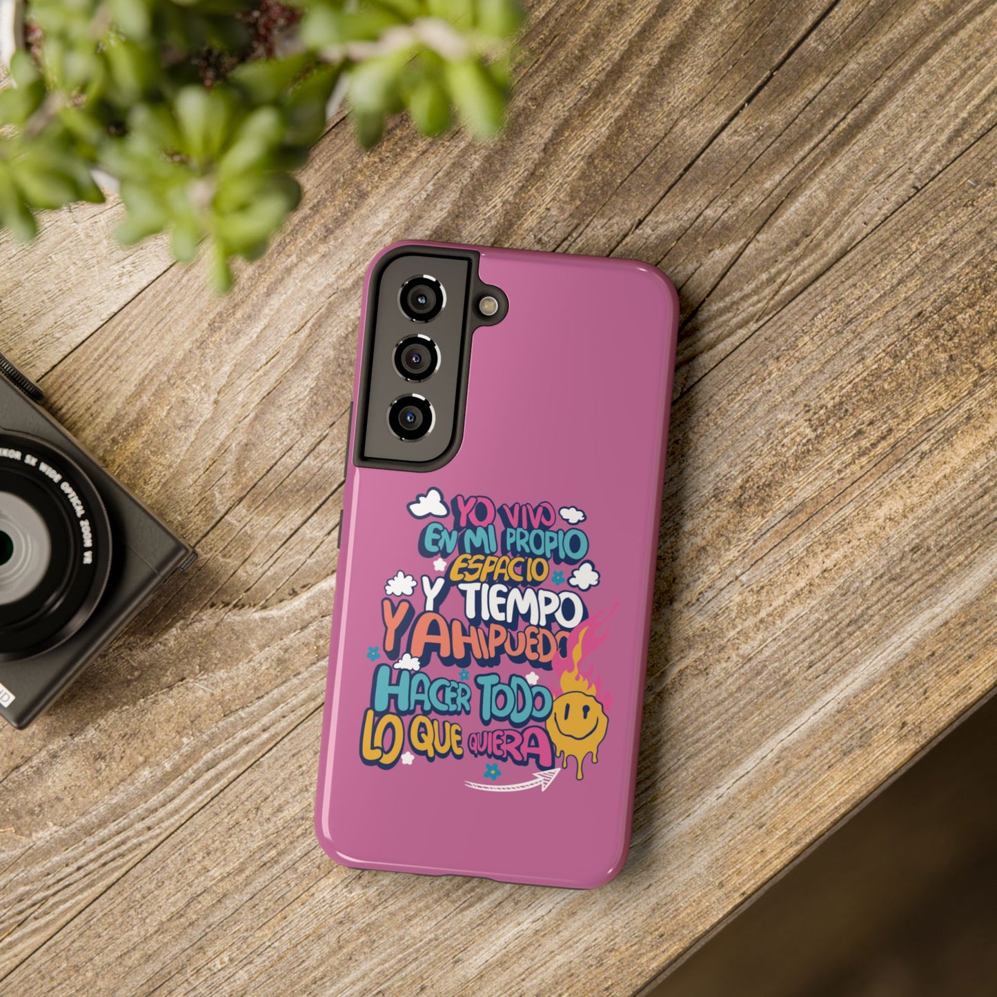 Funda para teléfono "Yo vivo en propio espacio y tiempo"