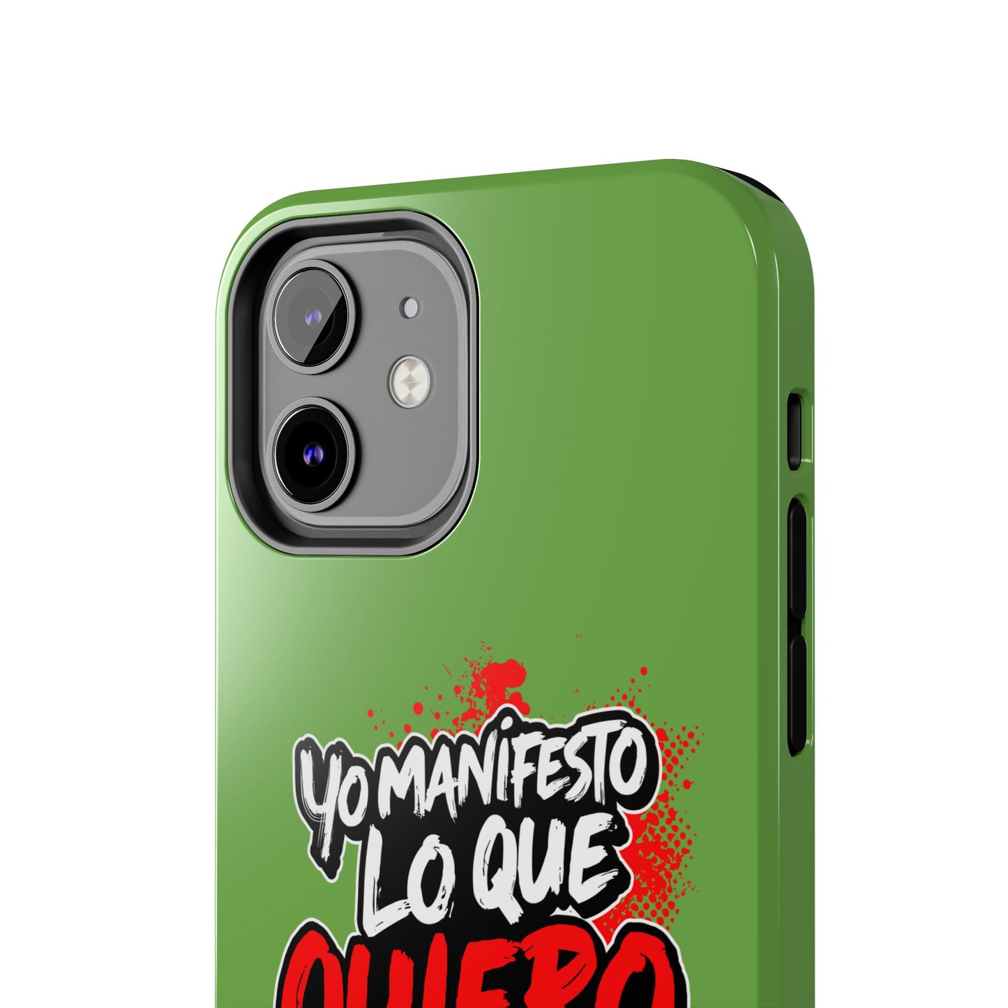 Funda para teléfono "Yo manifiesto lo que quiero" - Verde