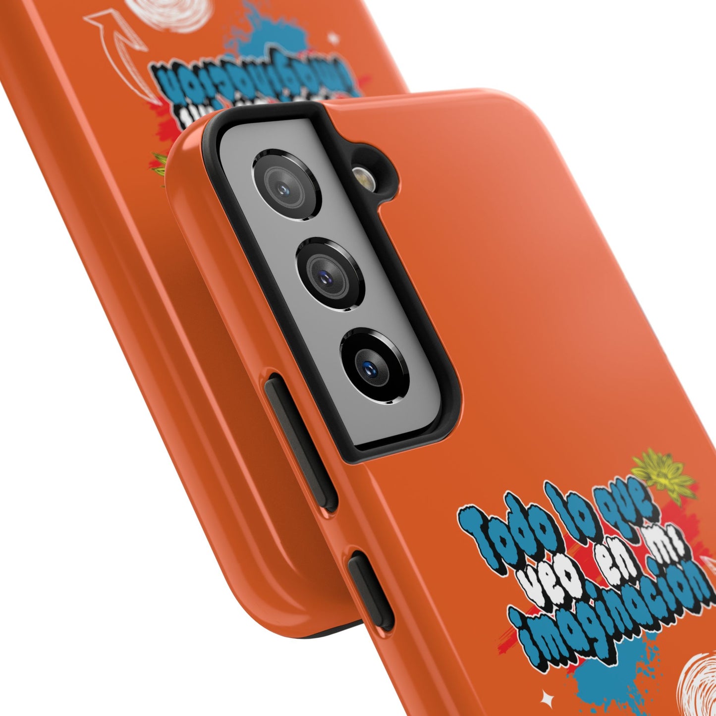 Funda para teléfono "Todo lo que veo en mi imaginación" - Naranja