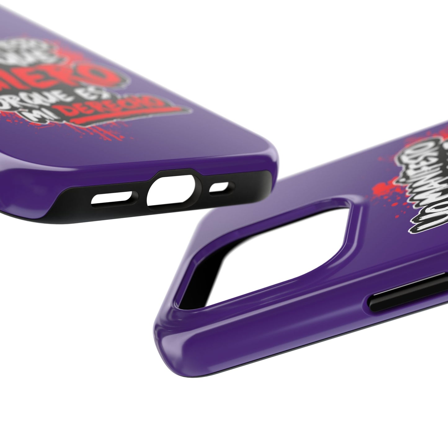 Funda para teléfono "Yo manifiesto lo que quiero" - Violeta