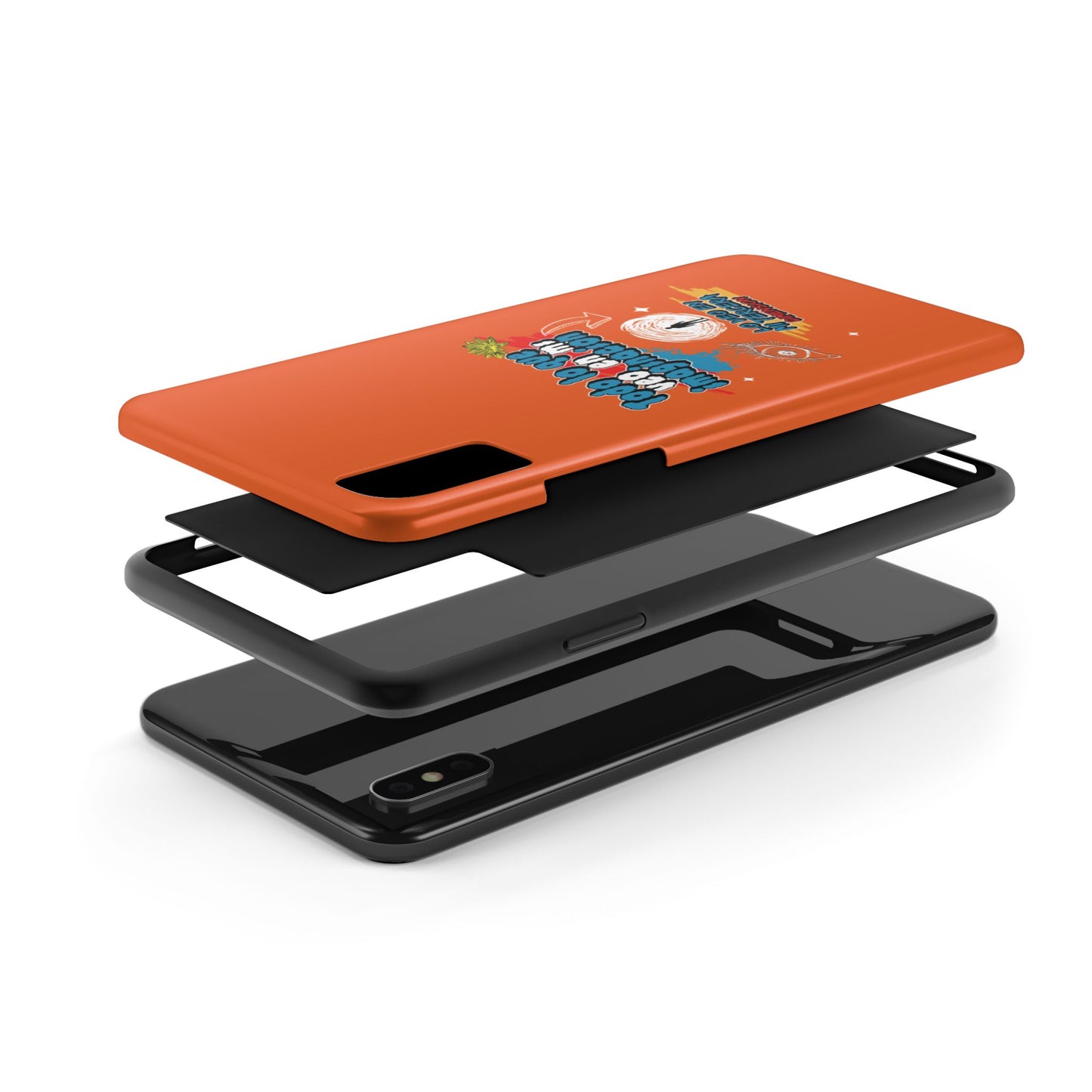 Funda para teléfono "Todo lo que veo en mi imaginación" - Naranja