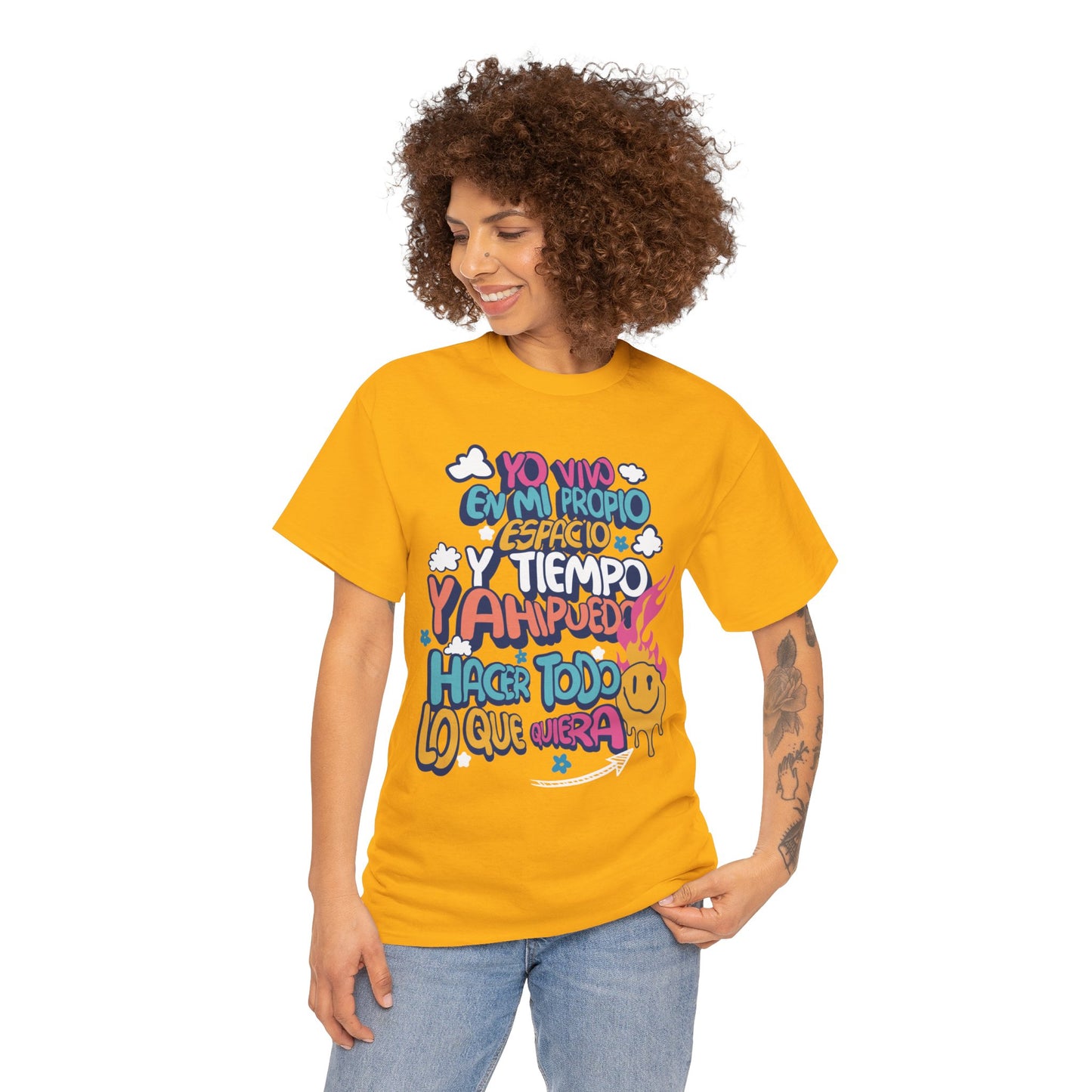 Playera Unisex "Yo vivo en mi propio espacio y tiempo"