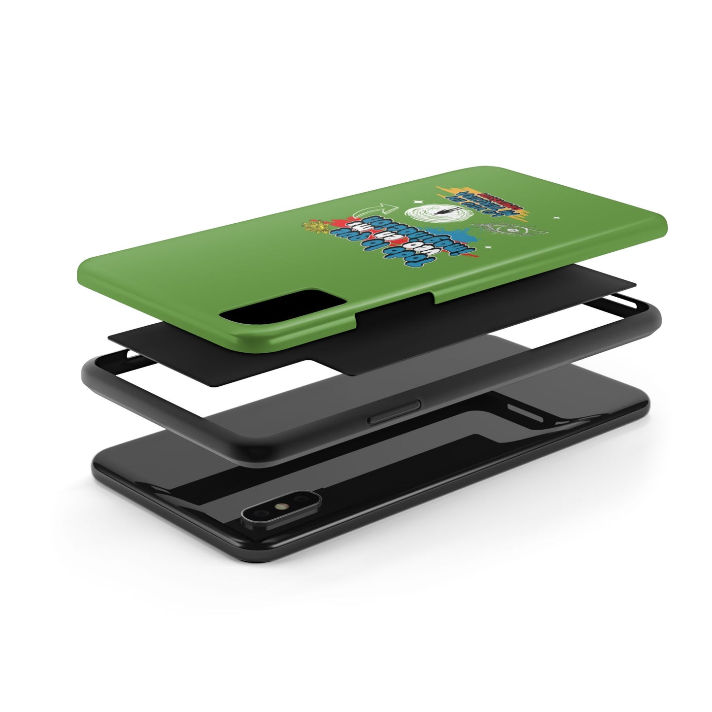 Funda para teléfono "Todo lo que veo en mi imaginación" - Verde