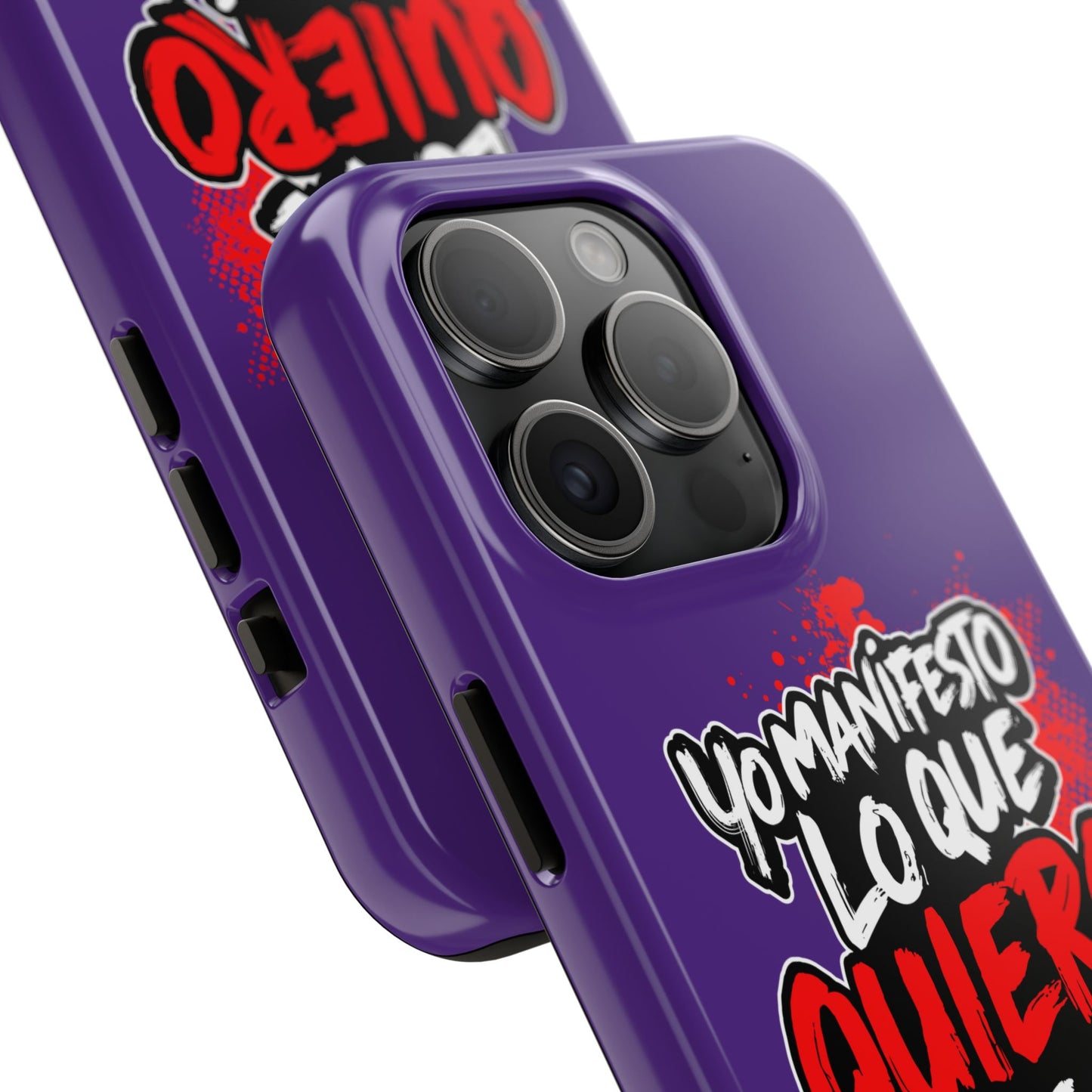 Funda para teléfono "Yo manifiesto lo que quiero" - Violeta
