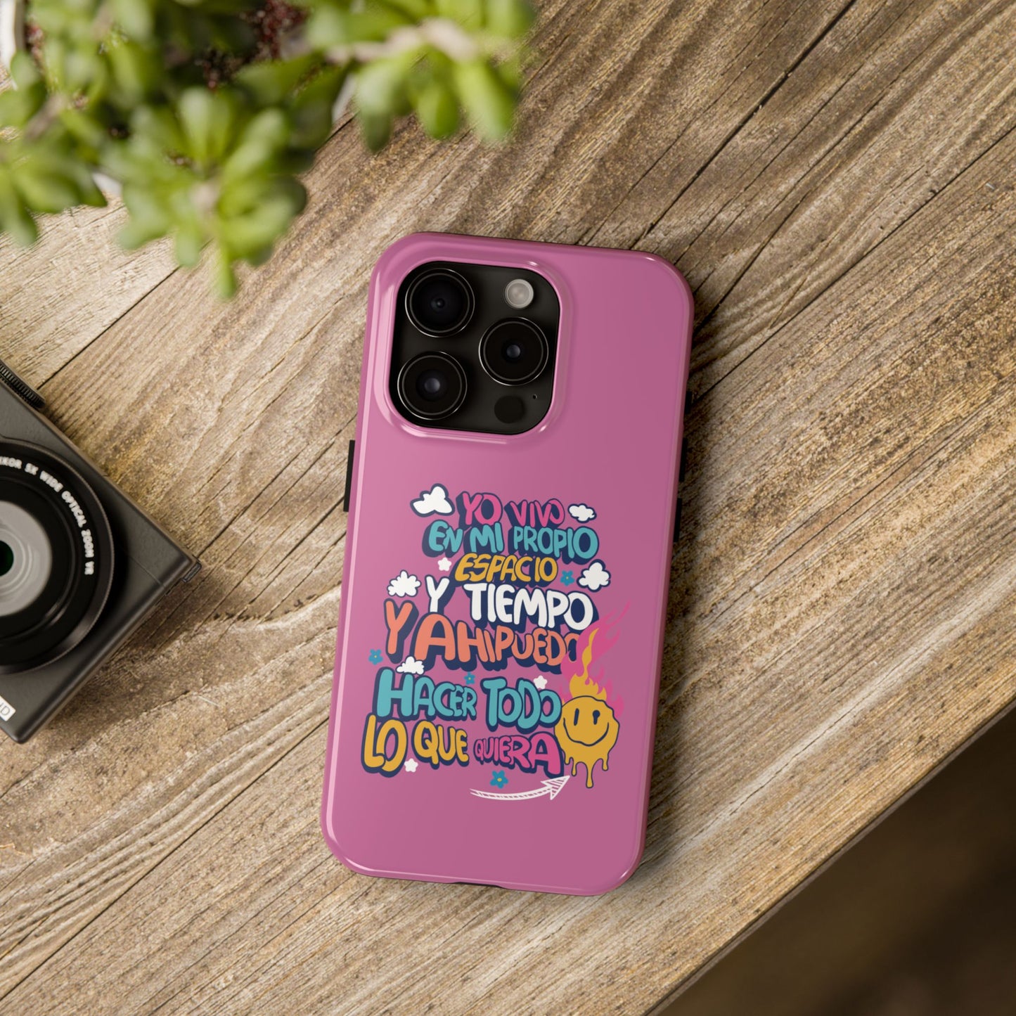 Funda para teléfono "Yo vivo en propio espacio y tiempo"
