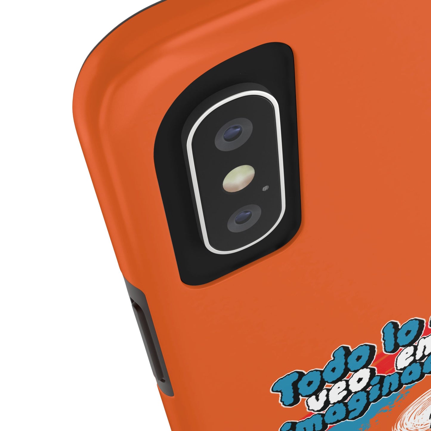 Funda para teléfono "Todo lo que veo en mi imaginación" - Naranja