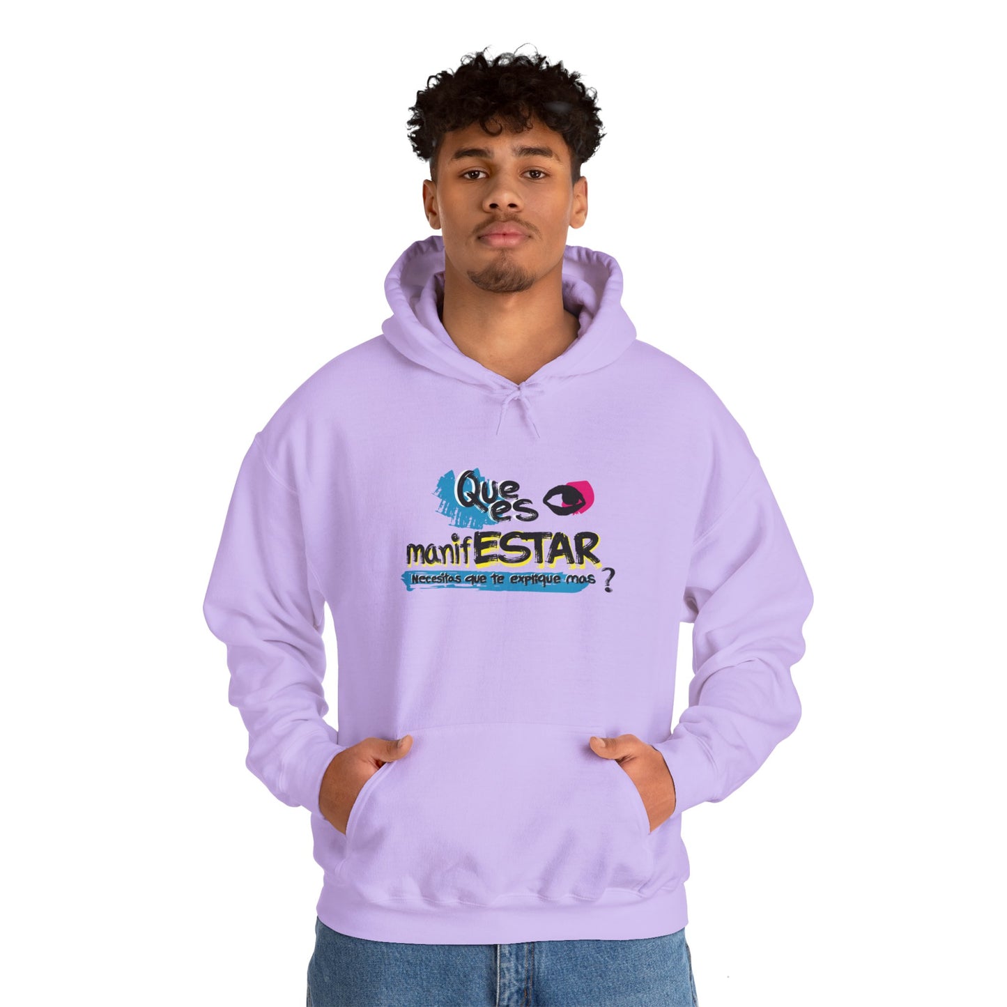 Sudadera con capucha unisex Heavy Blend™ - "¿Qué es manifestar?"