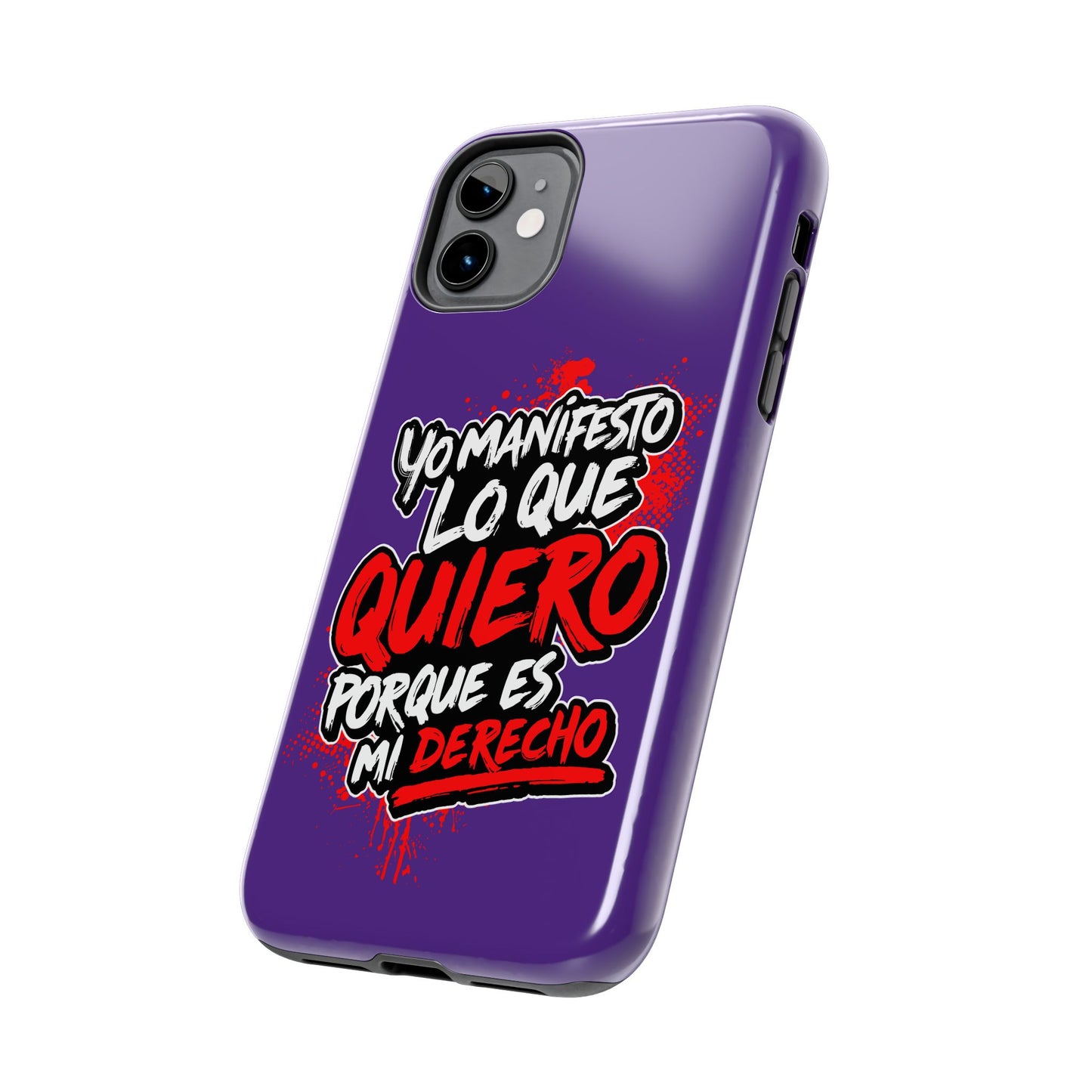 Funda para teléfono "Yo manifiesto lo que quiero" - Violeta