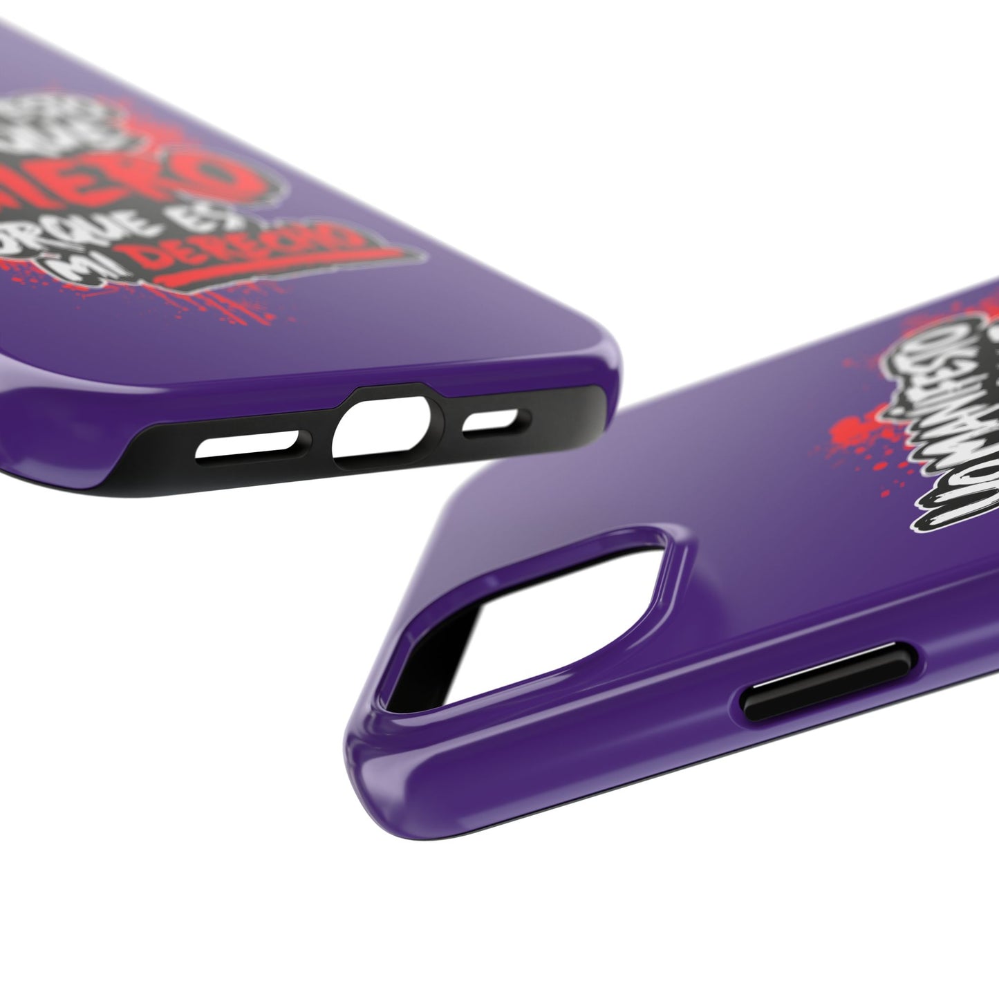Funda para teléfono "Yo manifiesto lo que quiero" - Violeta