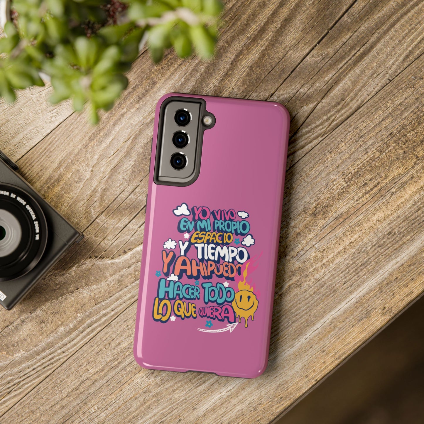 Funda para teléfono "Yo vivo en propio espacio y tiempo"