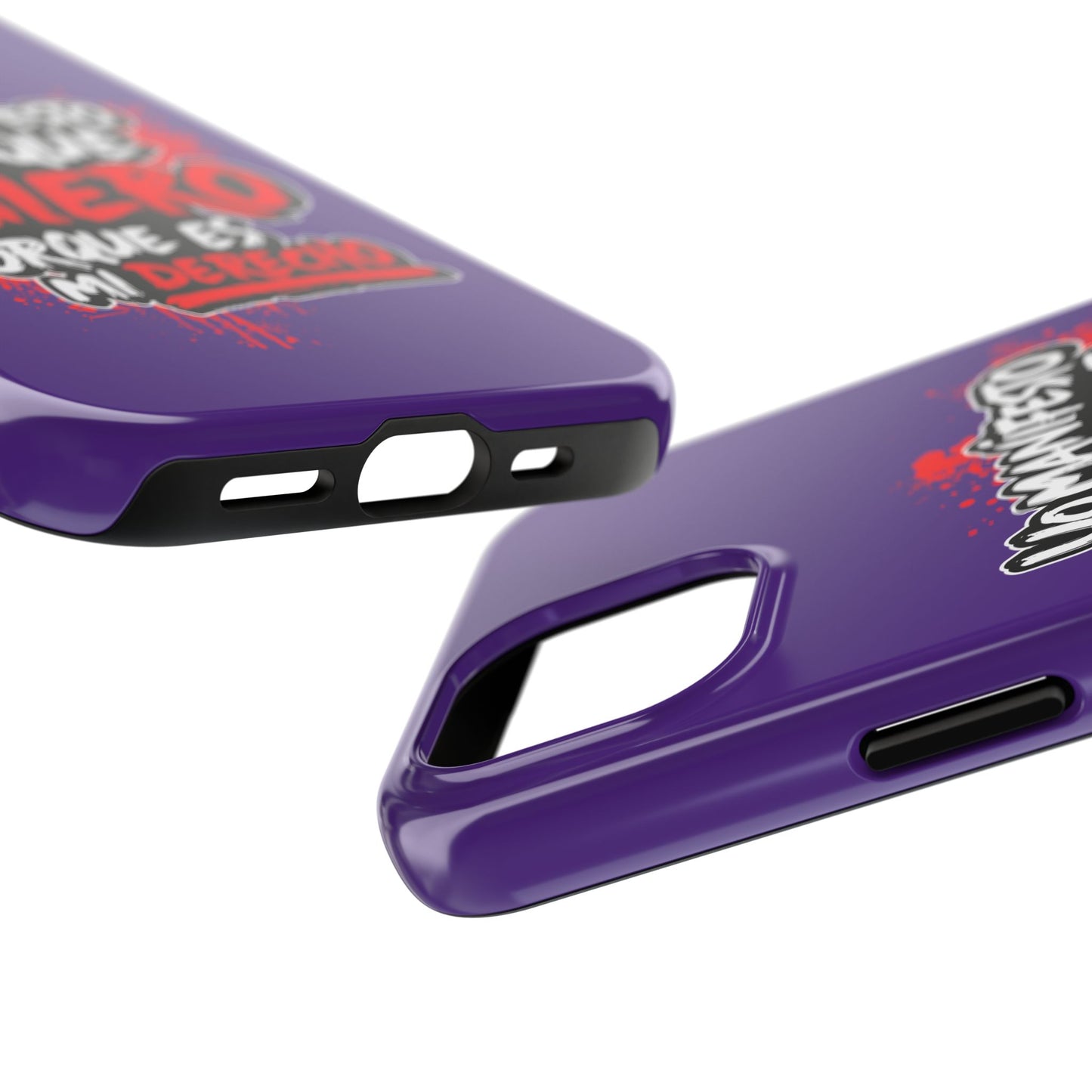 Funda para teléfono "Yo manifiesto lo que quiero" - Violeta
