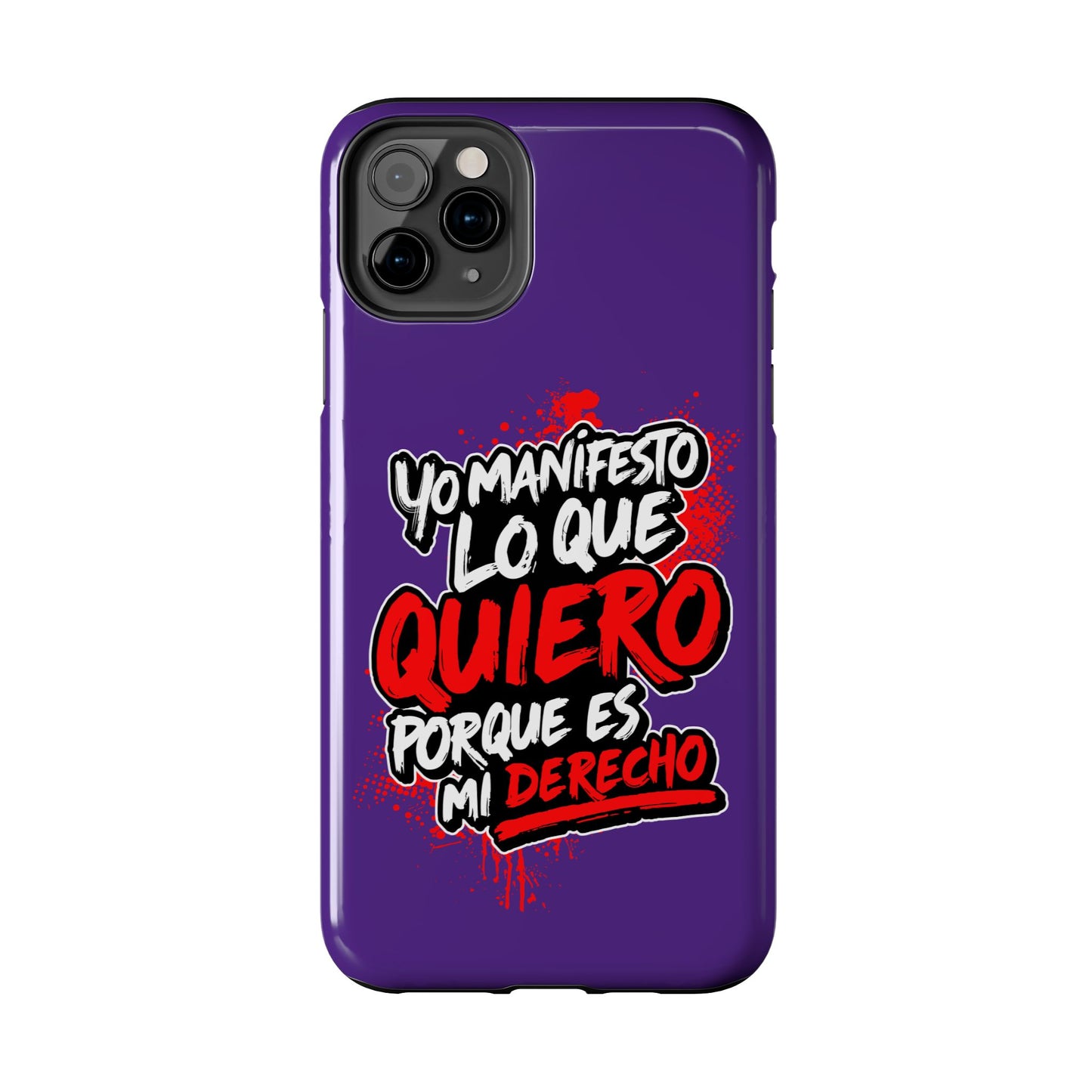 Funda para teléfono "Yo manifiesto lo que quiero" - Violeta