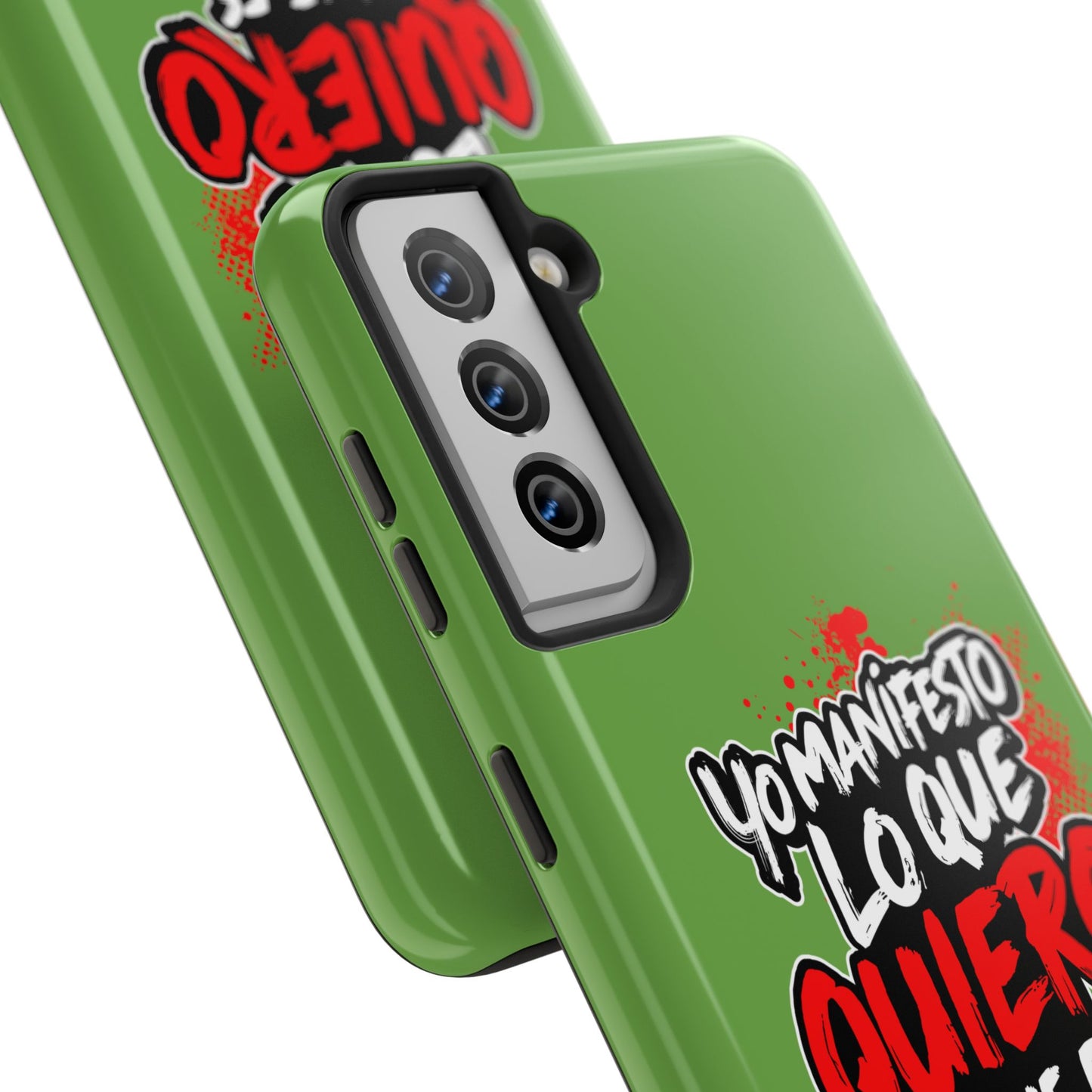 Funda para teléfono "Yo manifiesto lo que quiero" - Verde