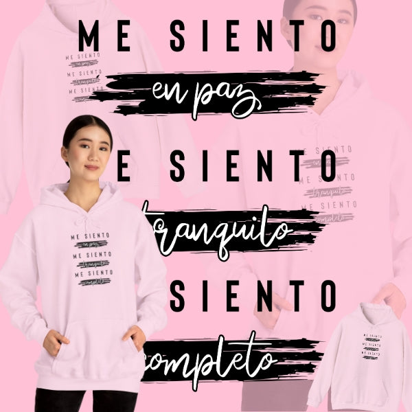 Sudadera con capucha unisex Heavy Blend™ - "Me siento en paz"