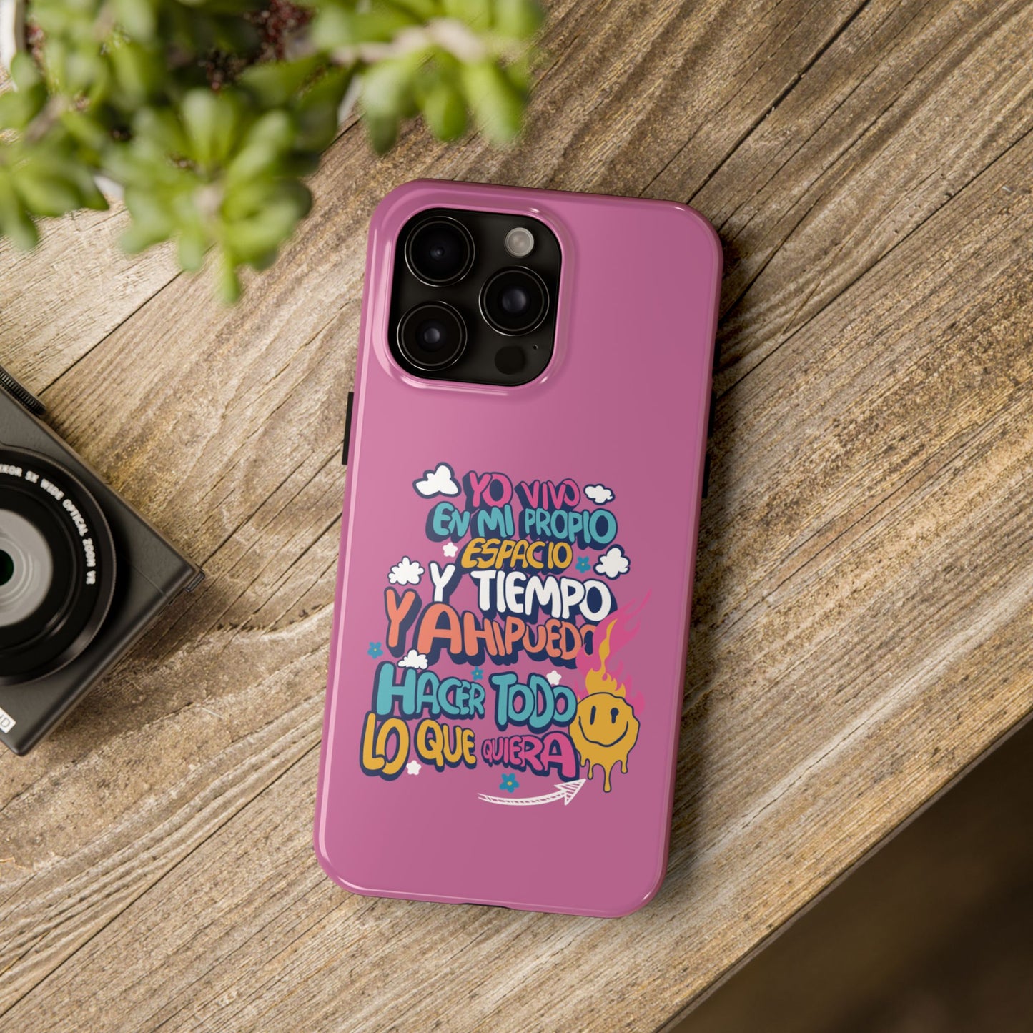 Funda para teléfono "Yo vivo en propio espacio y tiempo"