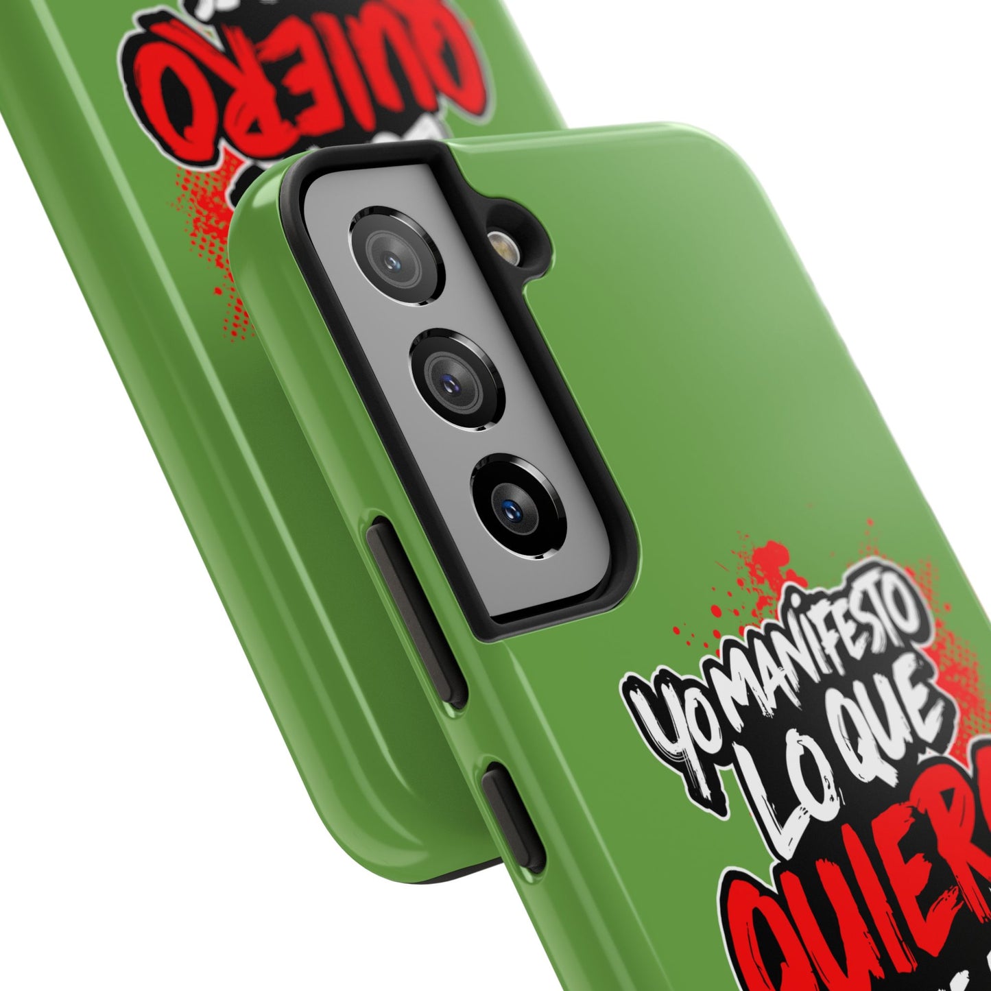 Funda para teléfono "Yo manifiesto lo que quiero" - Verde