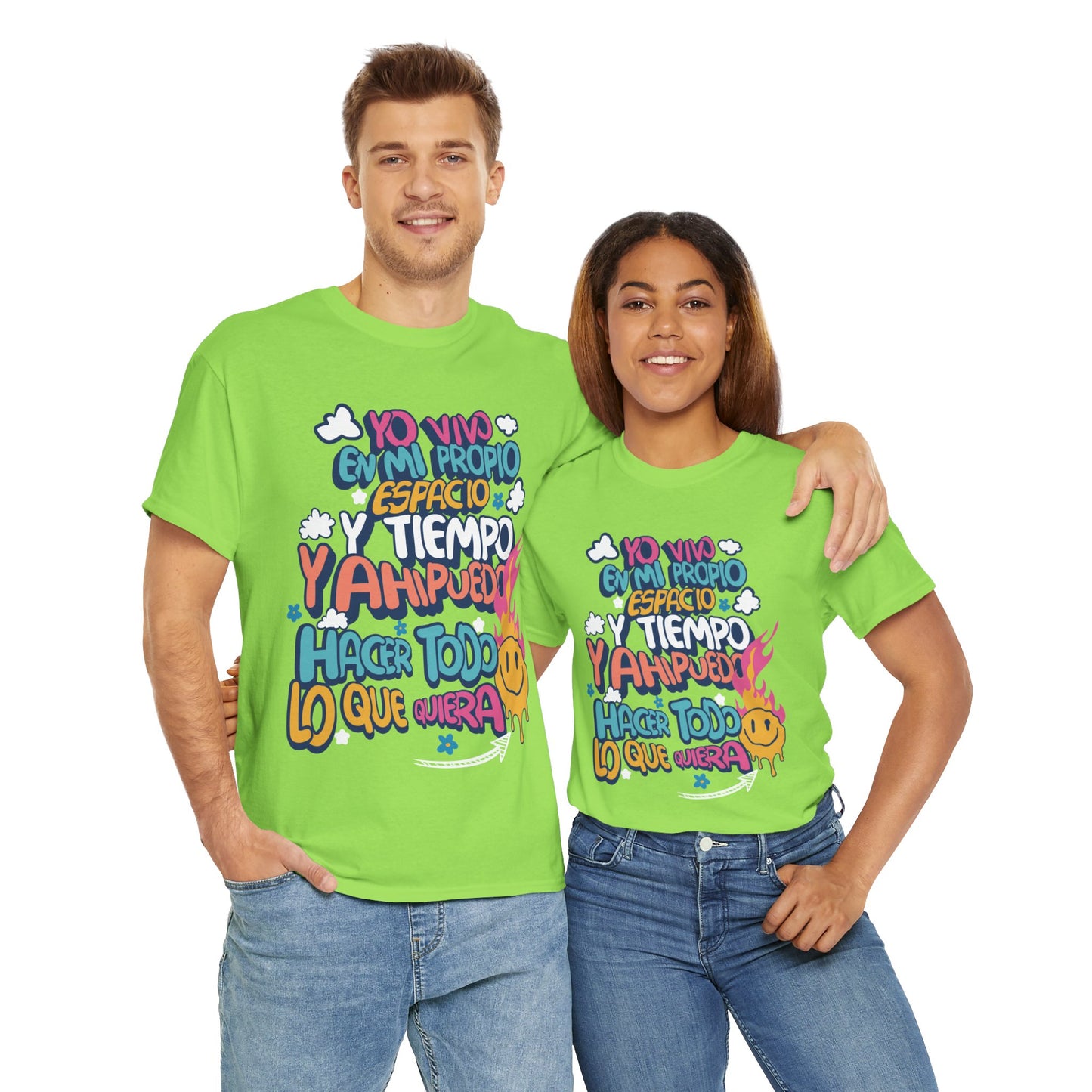 Playera Unisex "Yo vivo en mi propio espacio y tiempo"