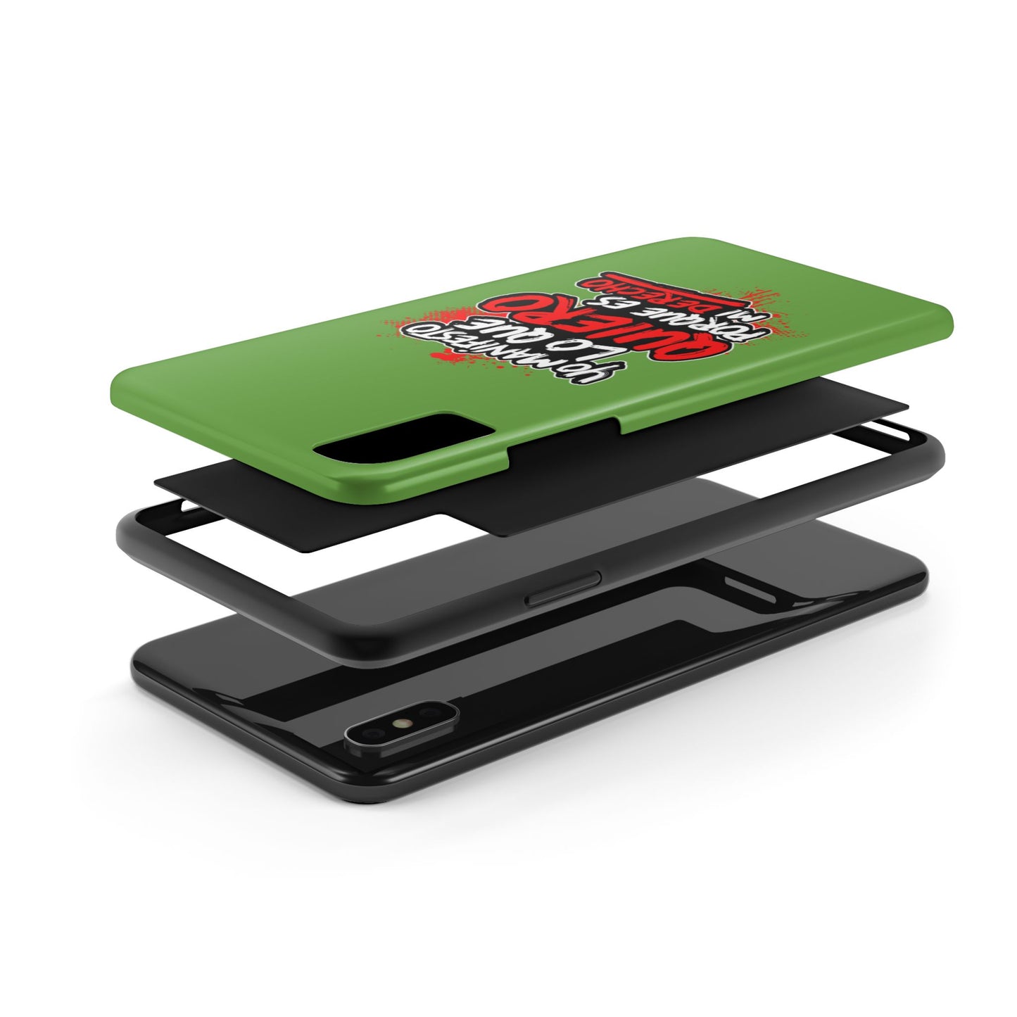 Funda para teléfono "Yo manifiesto lo que quiero" - Verde