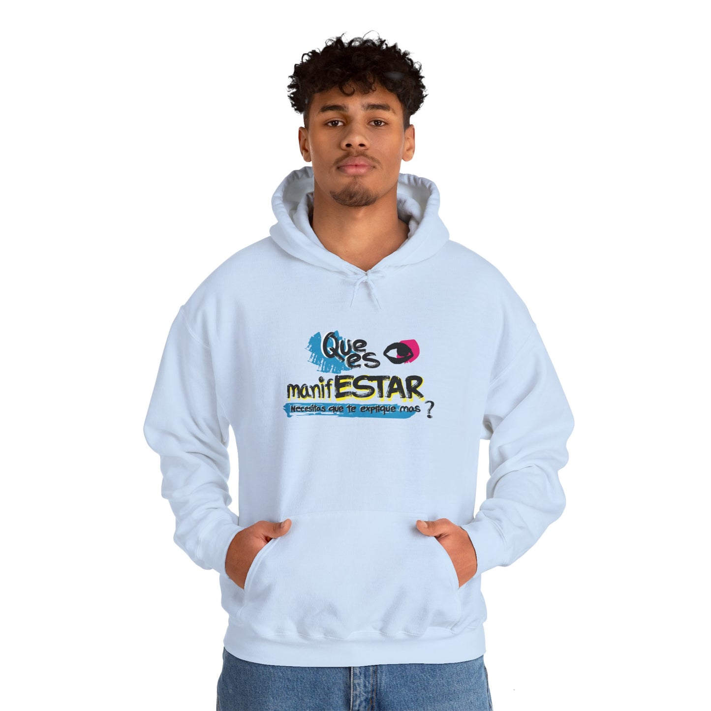 Sudadera con capucha unisex Heavy Blend™ - "¿Qué es manifestar?"