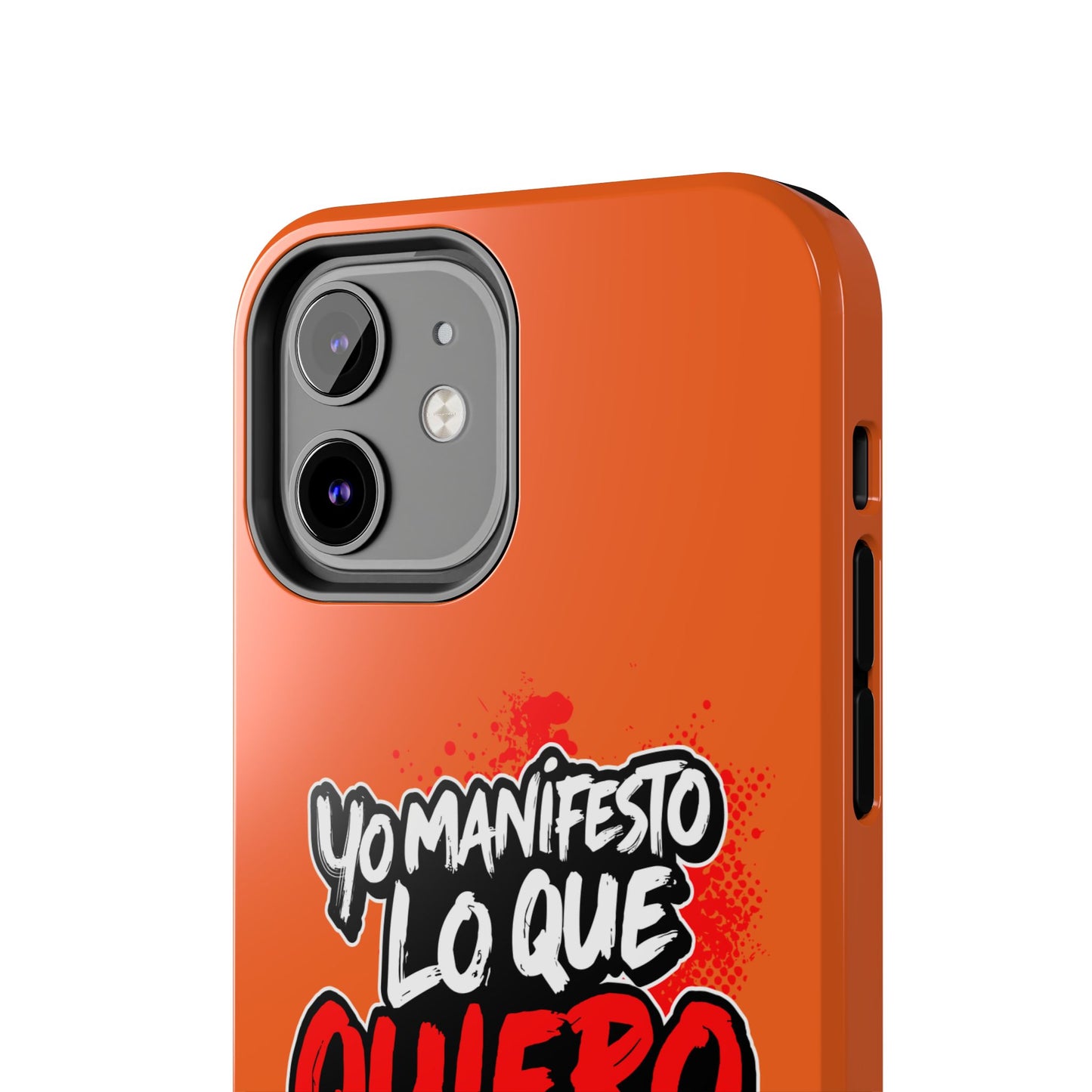 Funda para teléfono "Yo manifiesto lo que quiero" - Naranja