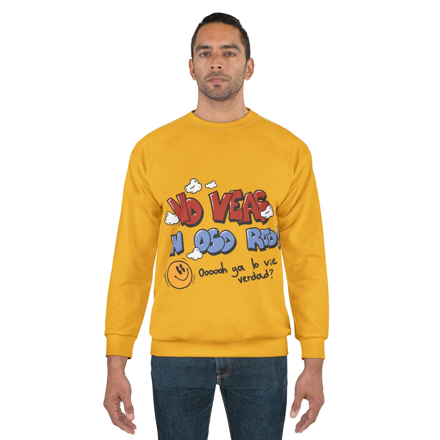 Sudadera Unisex Amarilla "No veas un oso rojo"