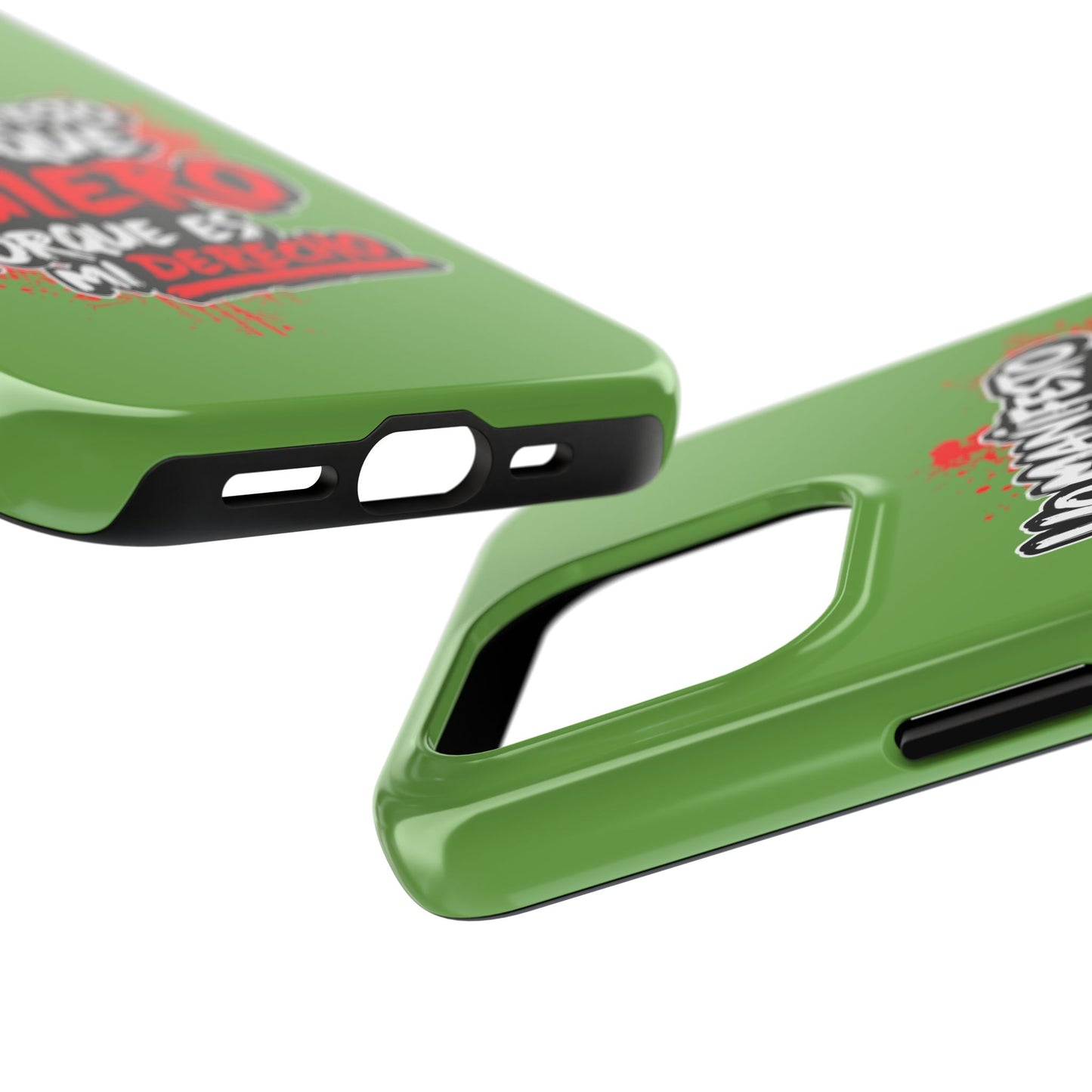 Funda para teléfono "Yo manifiesto lo que quiero" - Verde
