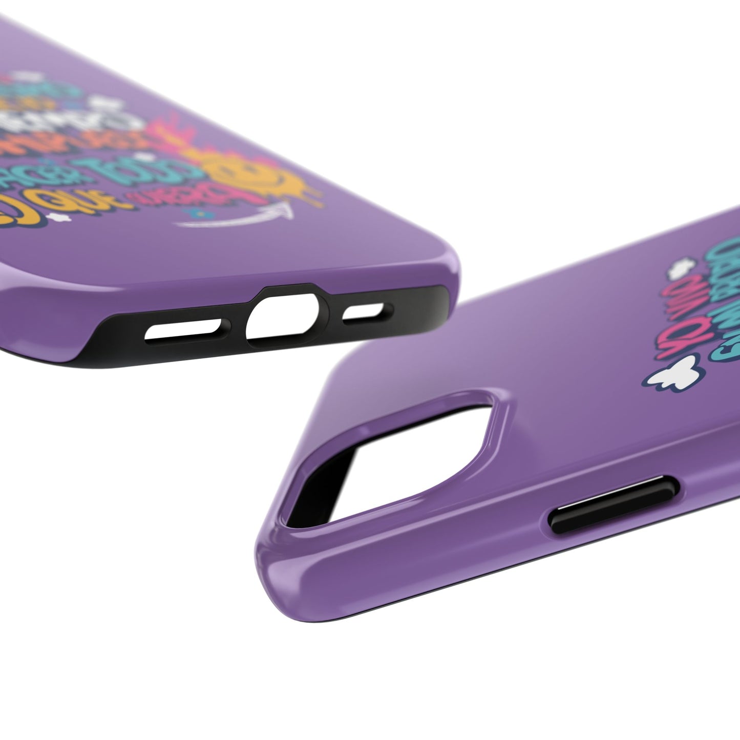 Funda para teléfono "Yo vivo en propio espacio y tiempo" - Lila