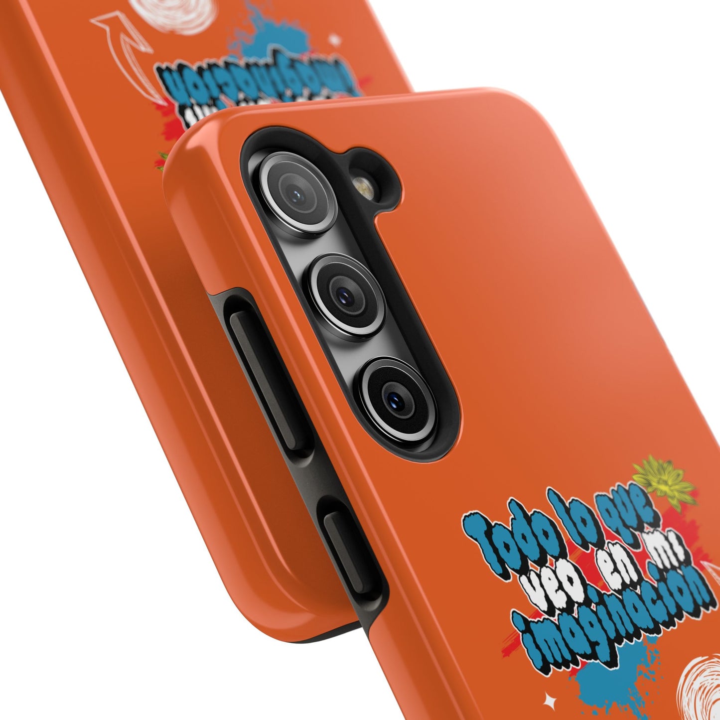 Funda para teléfono "Todo lo que veo en mi imaginación" - Naranja