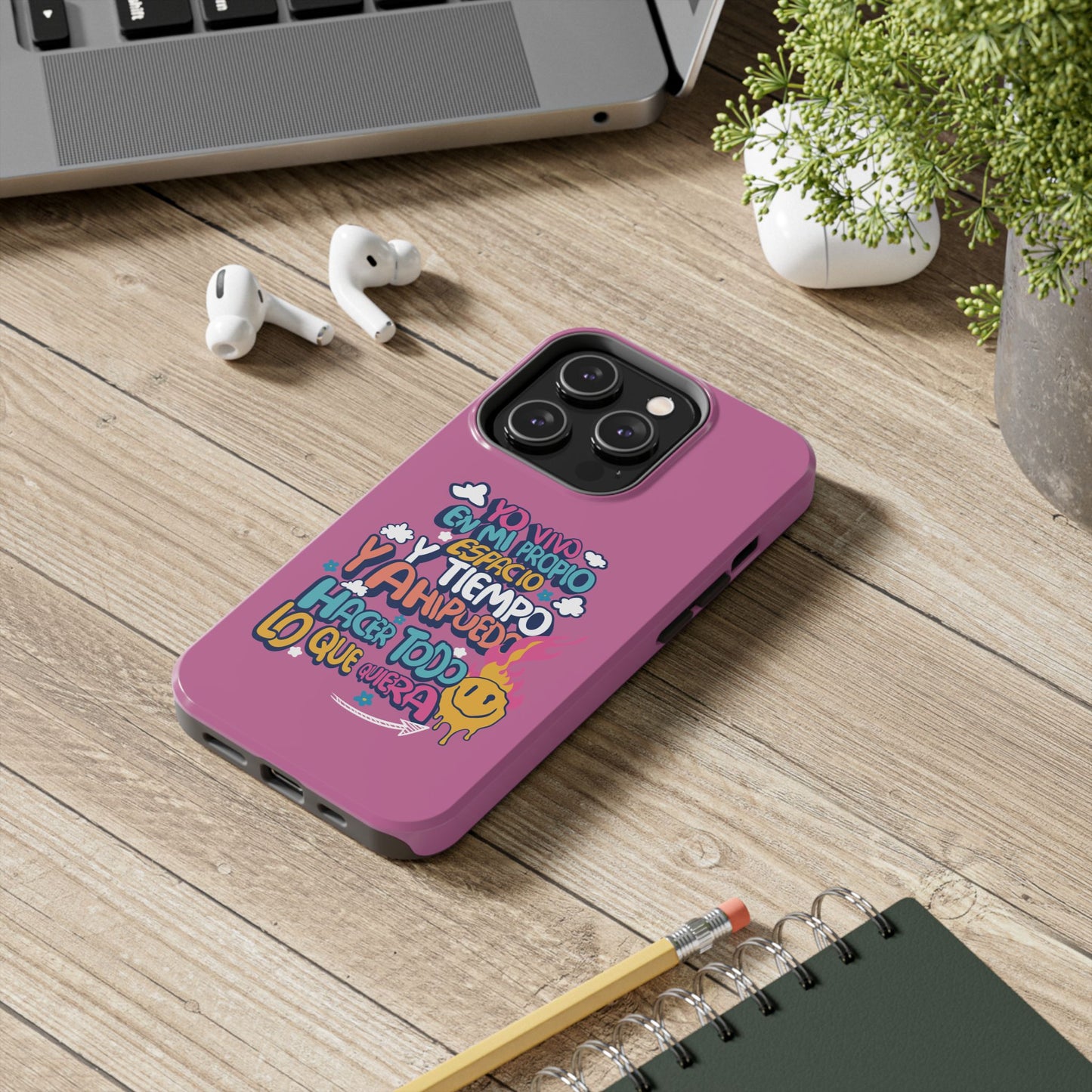 Funda para teléfono "Yo vivo en propio espacio y tiempo"