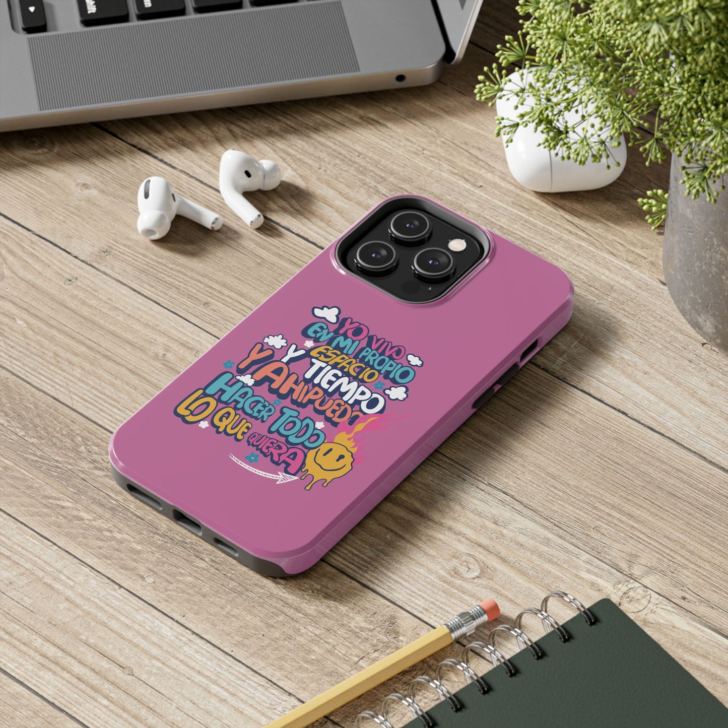 Funda para teléfono "Yo vivo en propio espacio y tiempo"