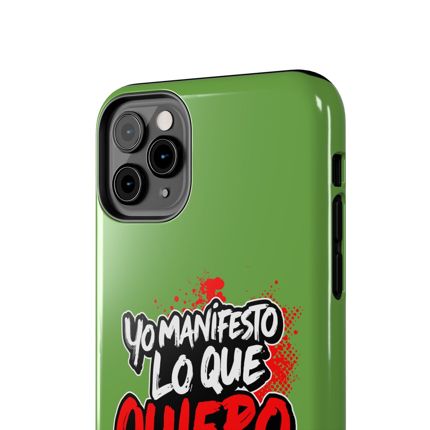 Funda para teléfono "Yo manifiesto lo que quiero" - Verde