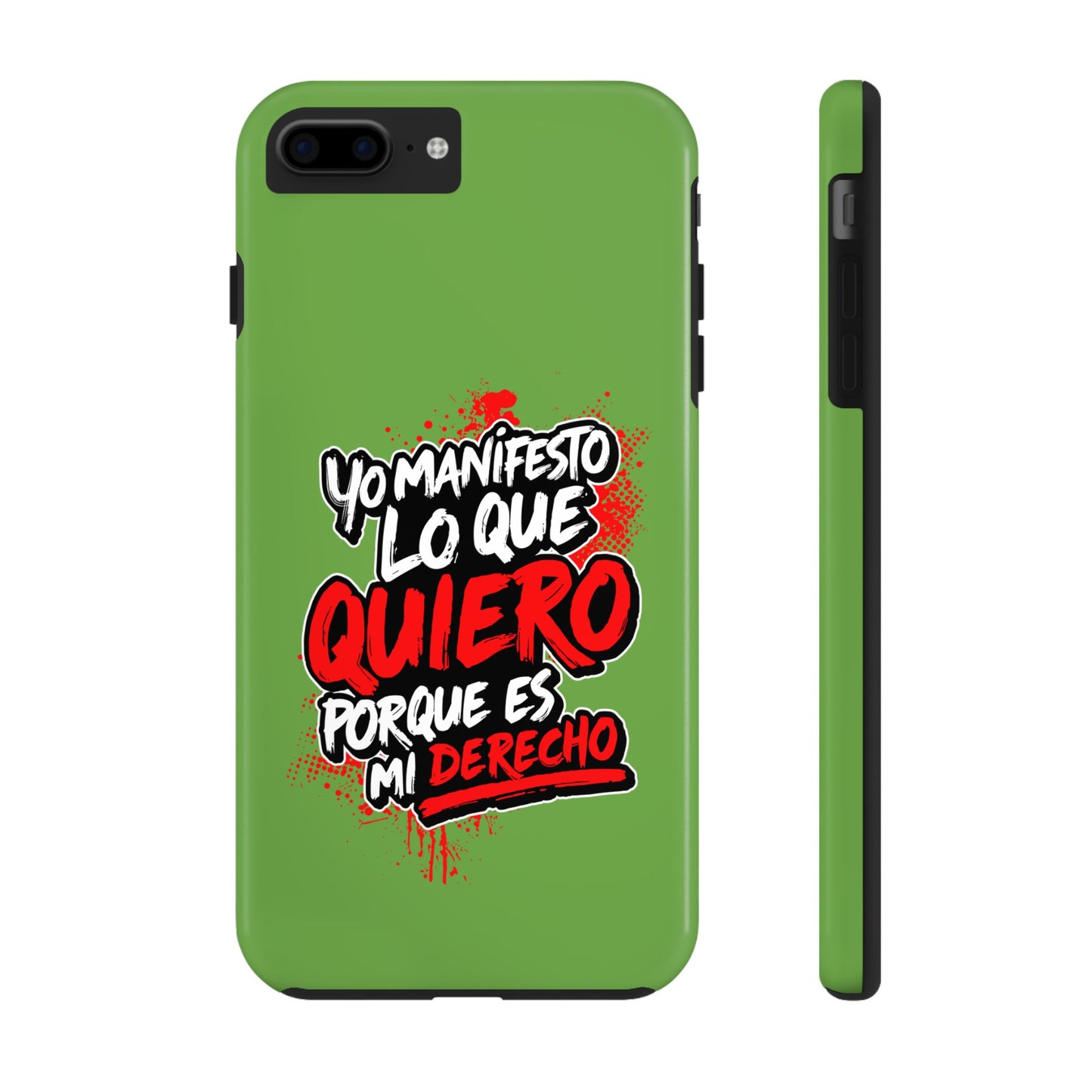 Funda para teléfono "Yo manifiesto lo que quiero" - Verde