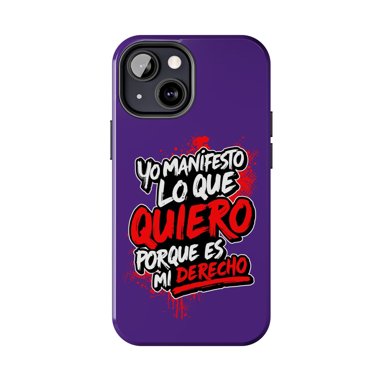 Funda para teléfono "Yo manifiesto lo que quiero" - Violeta