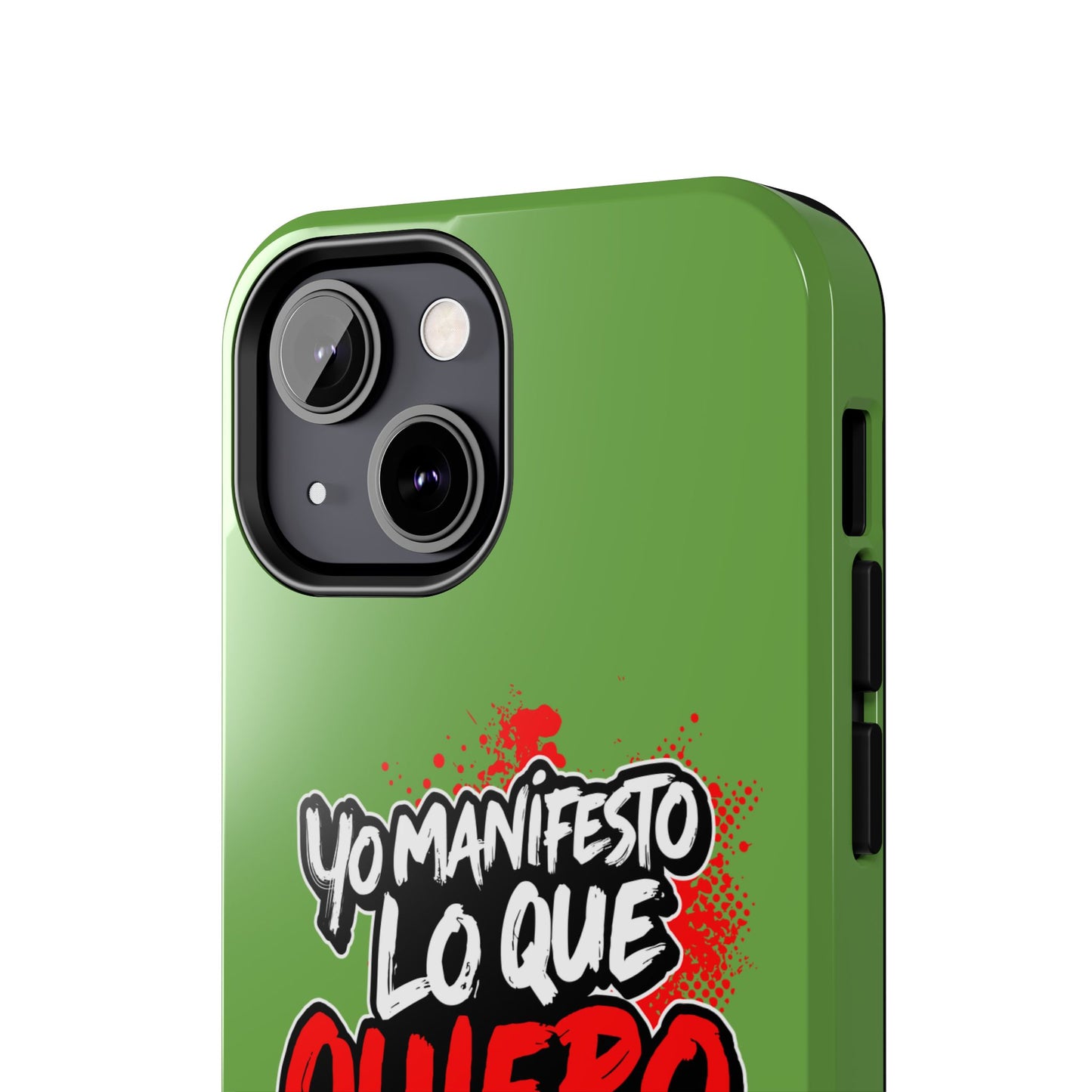 Funda para teléfono "Yo manifiesto lo que quiero" - Verde