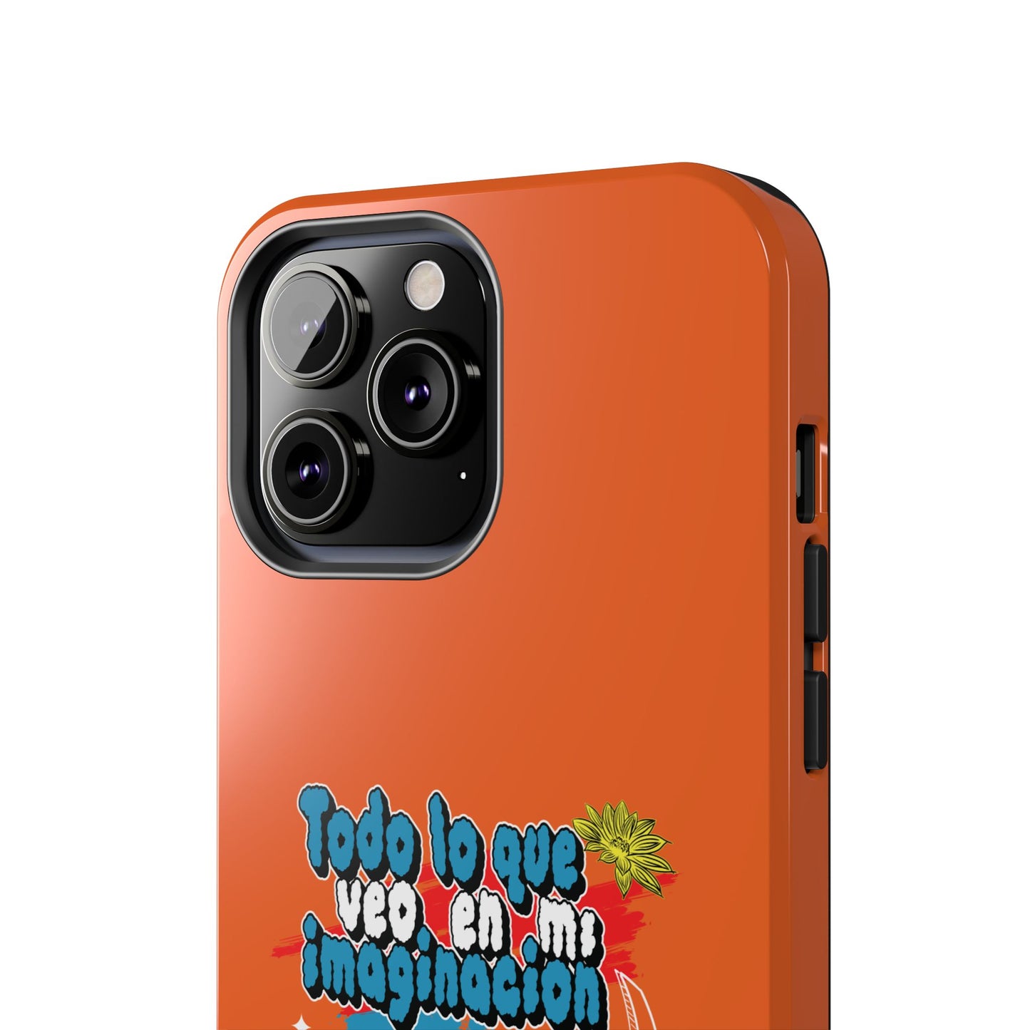 Funda para teléfono "Todo lo que veo en mi imaginación" - Naranja