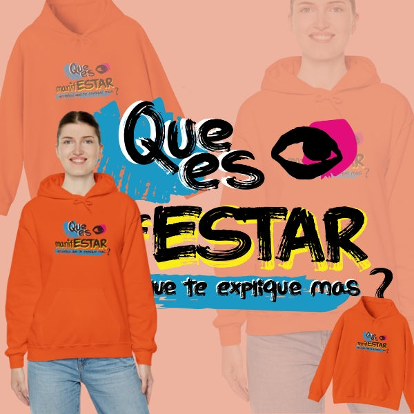 Sudadera con capucha unisex Heavy Blend™ - "¿Qué es manifestar?"