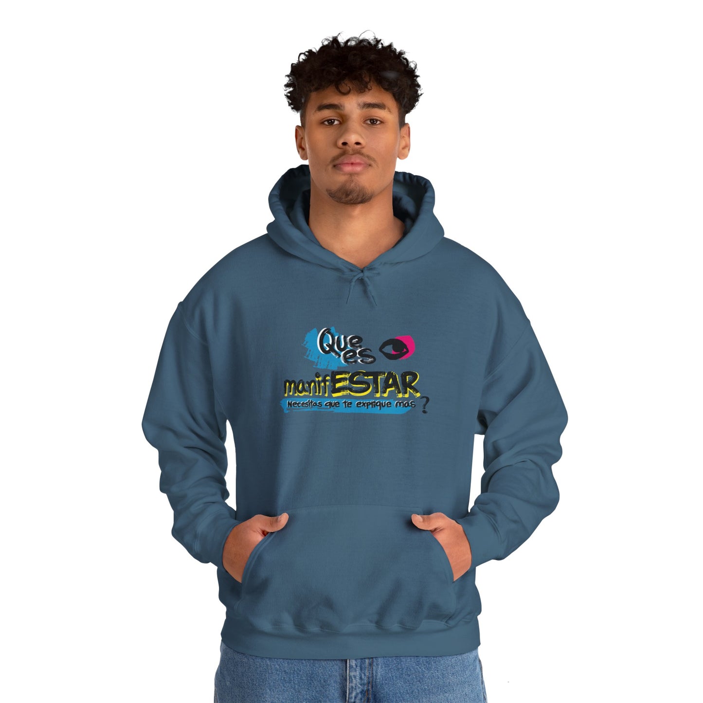 Sudadera con capucha unisex Heavy Blend™ - "¿Qué es manifestar?"