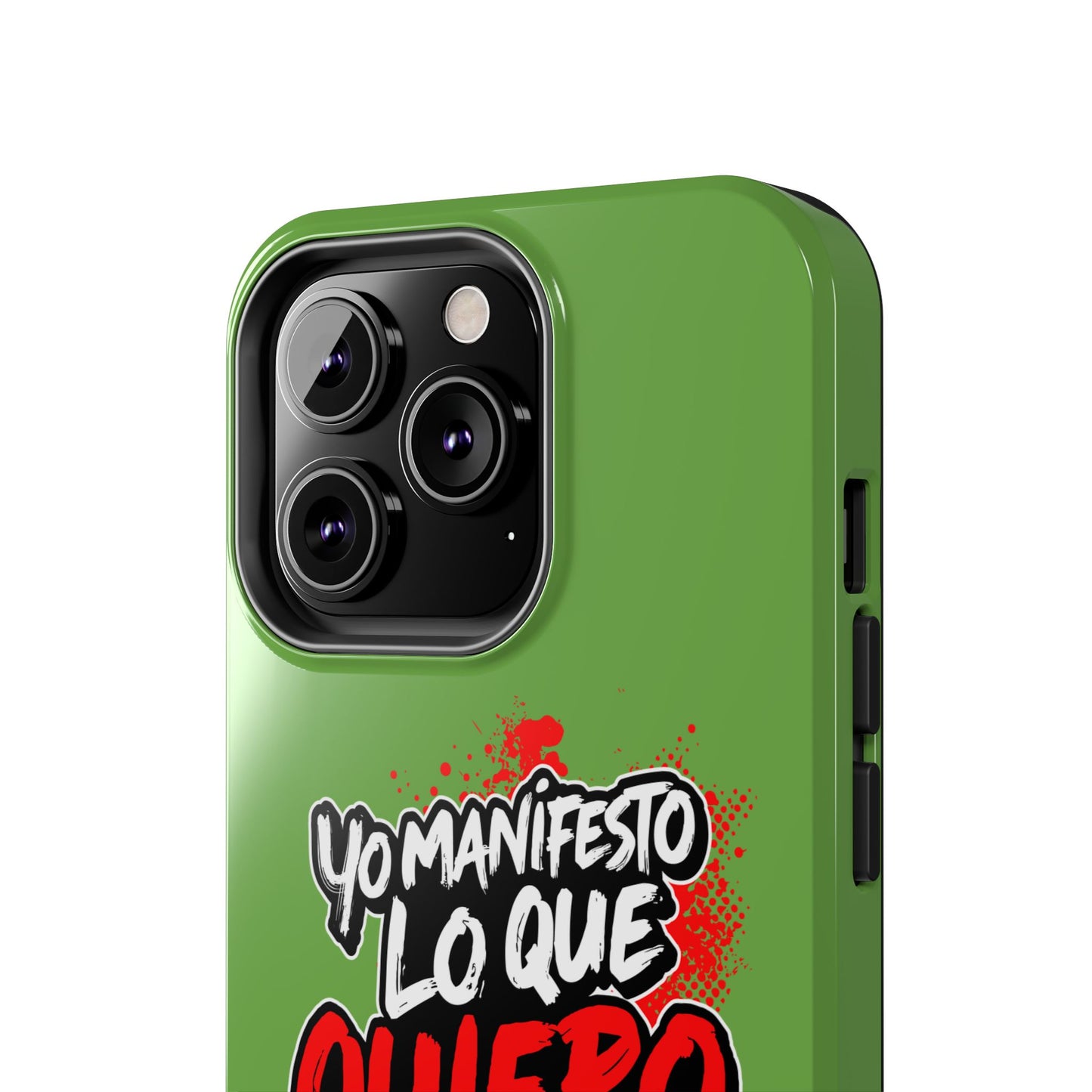Funda para teléfono "Yo manifiesto lo que quiero" - Verde