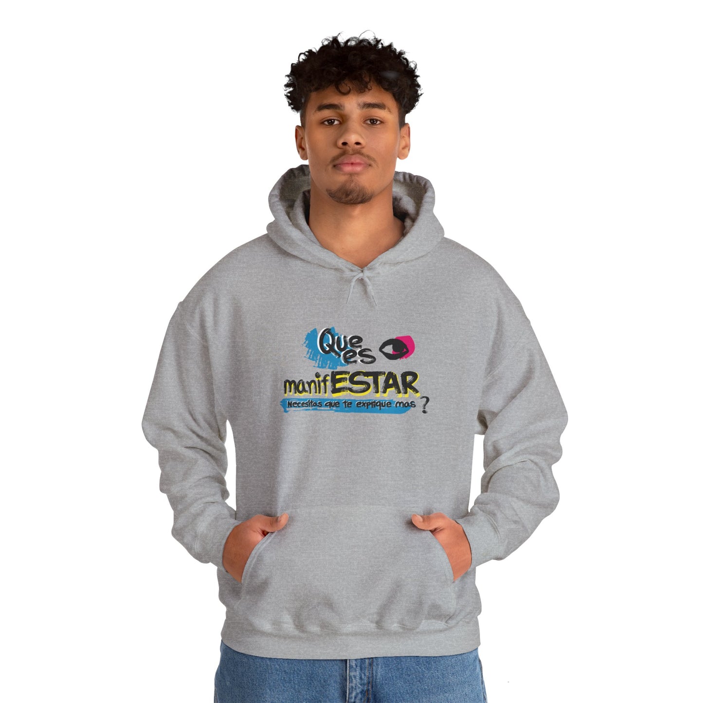 Sudadera con capucha unisex Heavy Blend™ - "¿Qué es manifestar?"