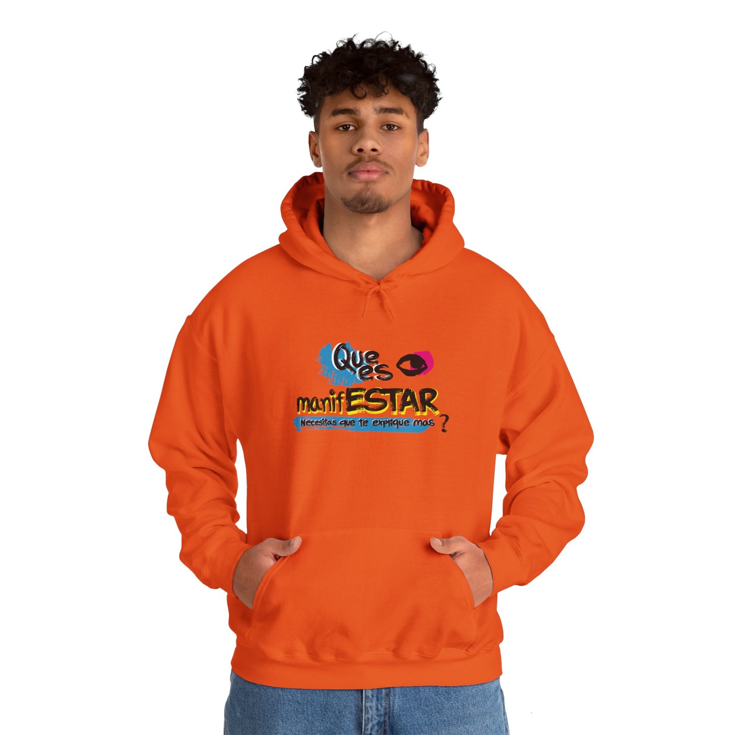 Sudadera con capucha unisex Heavy Blend™ - "¿Qué es manifestar?"