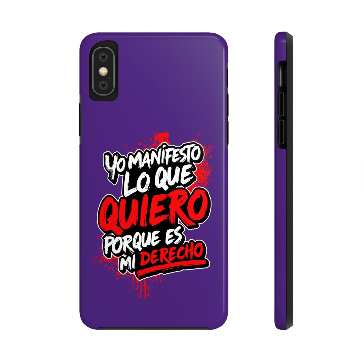 Funda para teléfono "Yo manifiesto lo que quiero" - Violeta