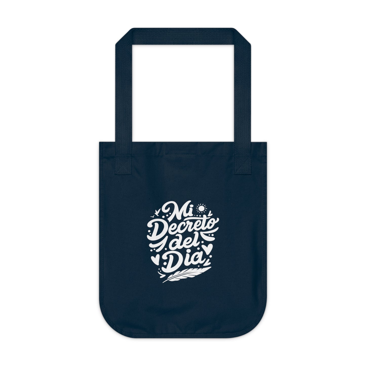 Organic Canvas Tote Bag "Mi decreto del día" - Celes Manifestación