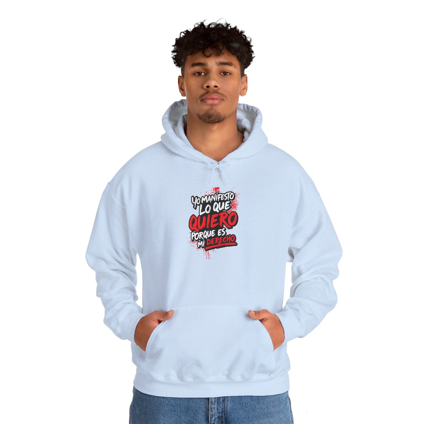Sudadera con capucha unisex Heavy Blend™ "Yo manifiesto lo que quiero " - Celes Manifestación