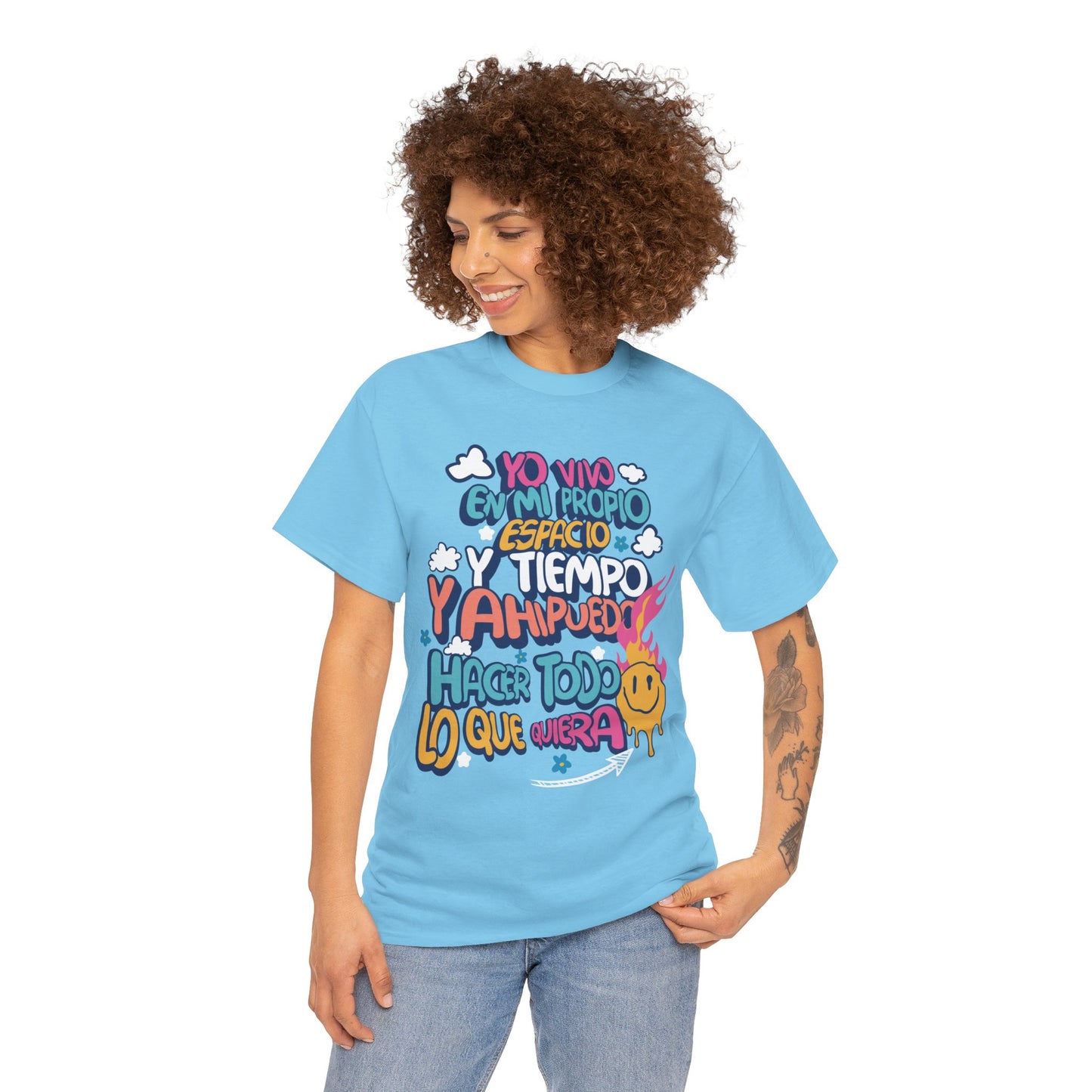 Playera Unisex "Yo vivo en mi propio espacio y tiempo"