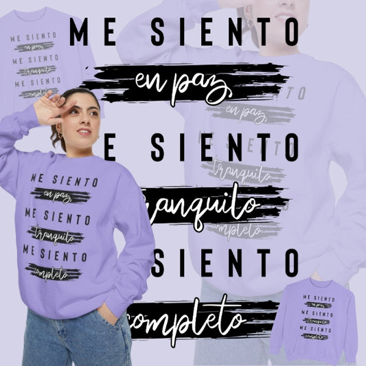 Sudadera Unisex "Me siento en paz"